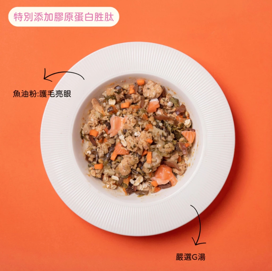 寵心出發 | 機能先食餐包 鮭魚山藥燕麥粥-美膚養顏 150G