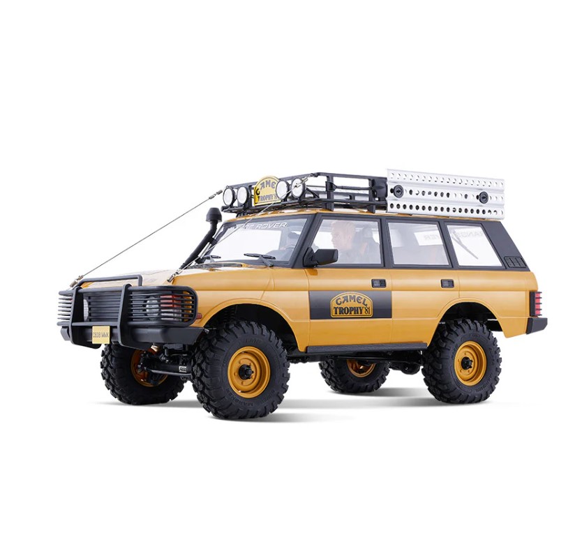 全新 FMS 1:10 Land Rover Camel Trophy Range Rover 攀爬車 | FCX10 | Land Rover 授權 | 4輪驅動 | 550 32T 有刷電機 | 雙速變速機械波箱