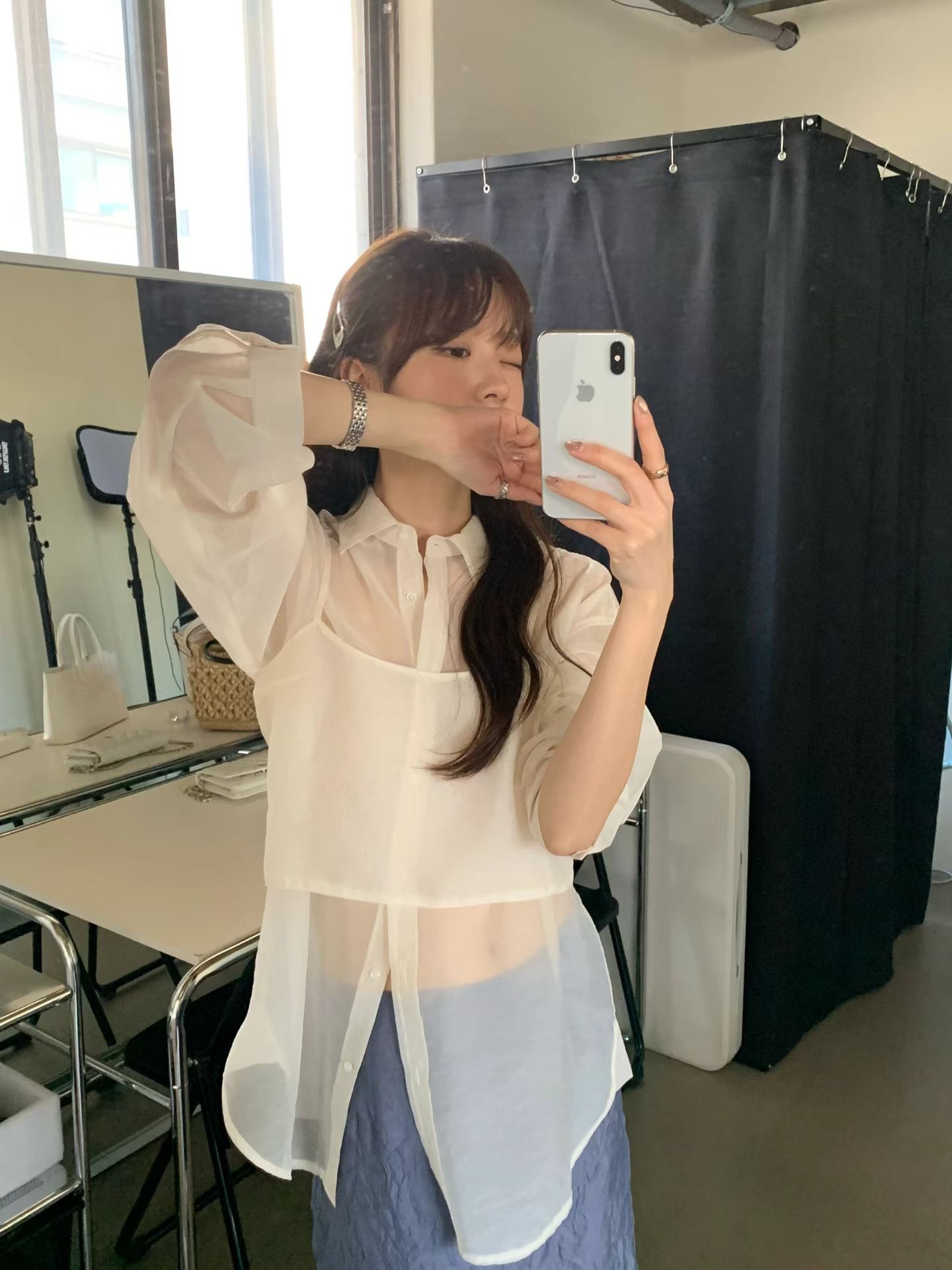 🇰🇷東大門女裝 | Organza shirt 