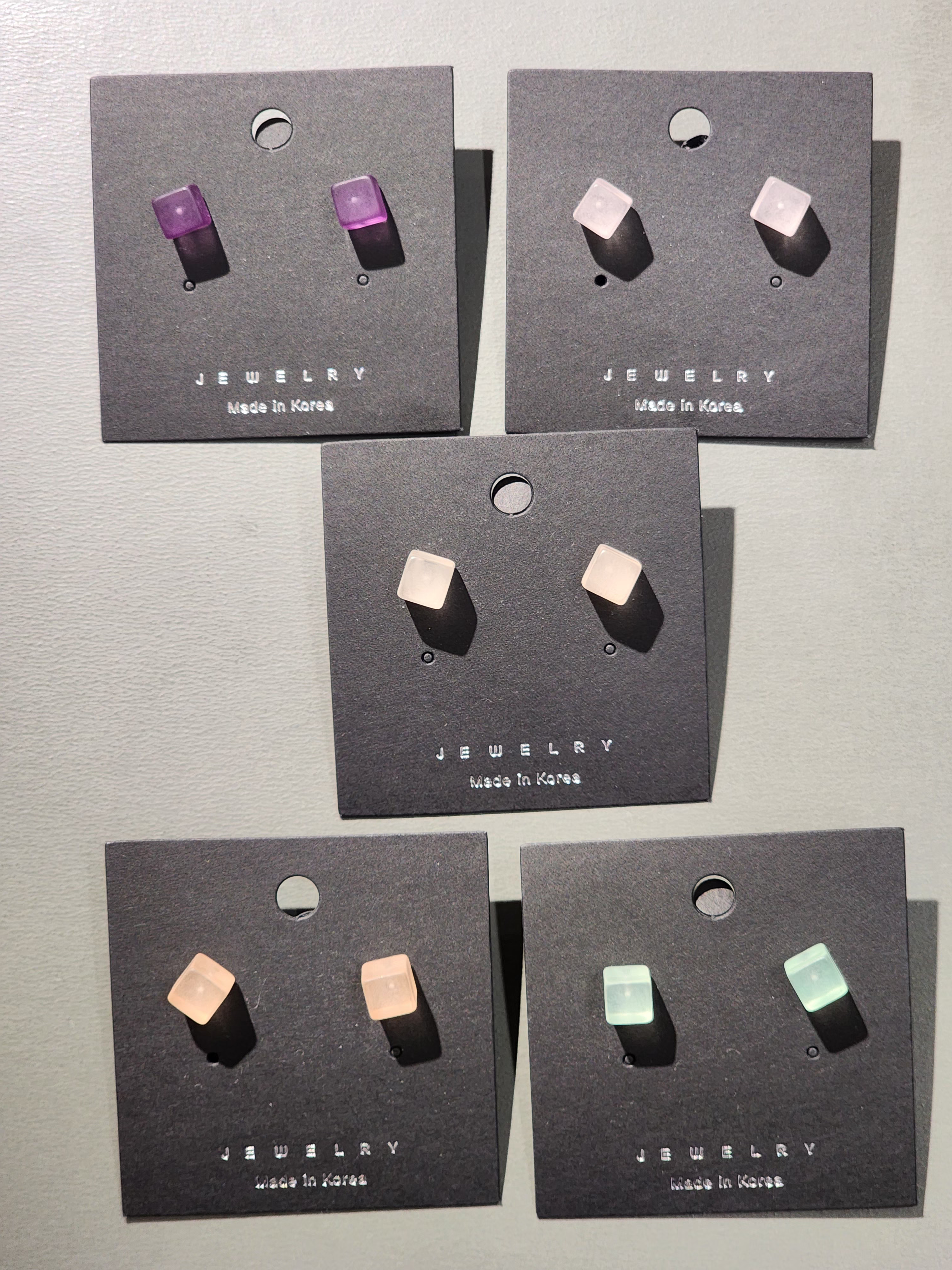 Ocr Candy Cube Stud Earrings
