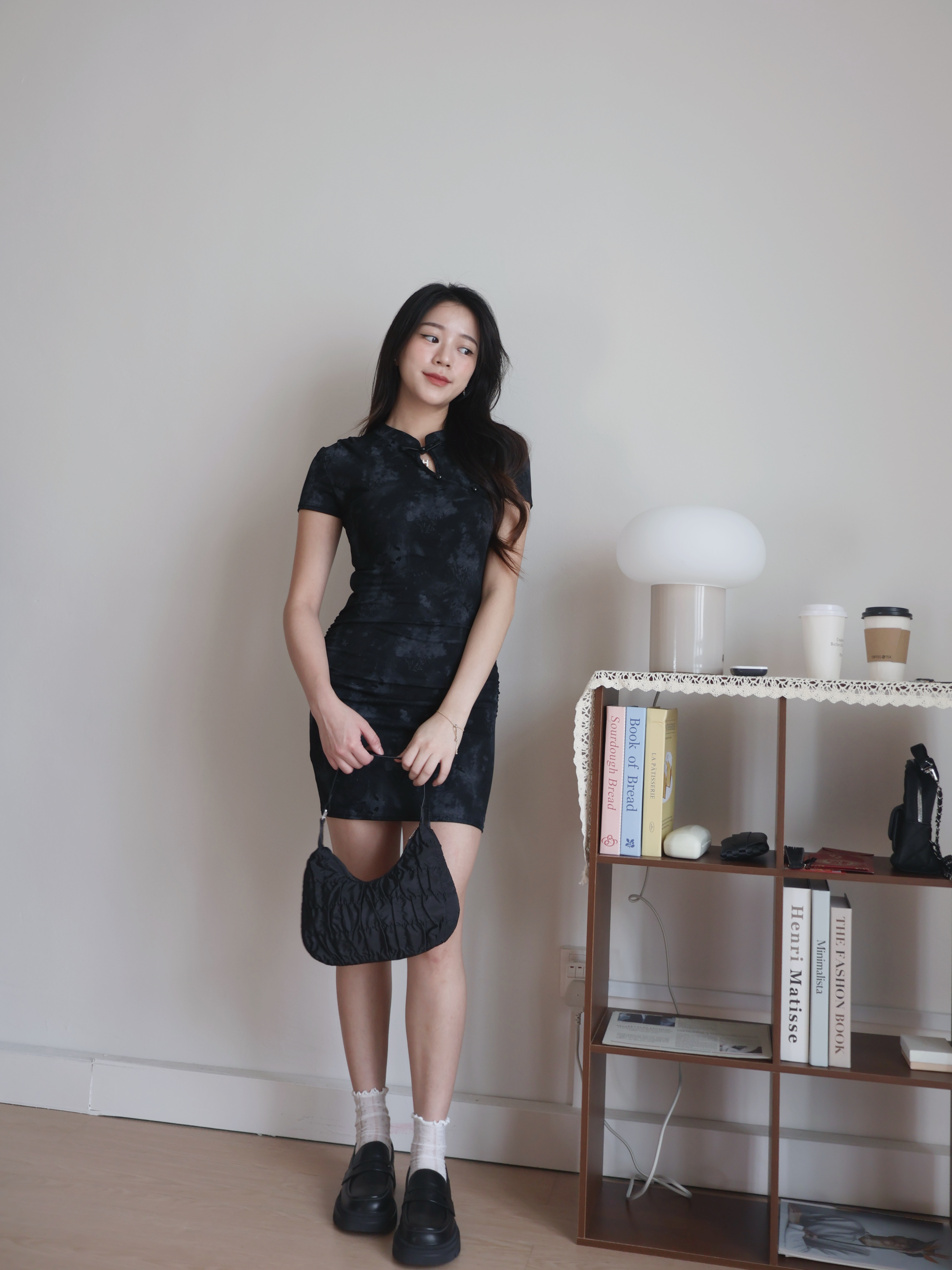 Aster Slim Dress | Black