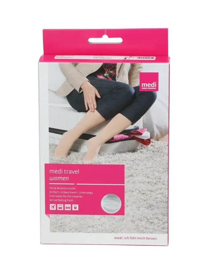 Medi Women's Travel Socks 女士壓力襪 (Black, M)
