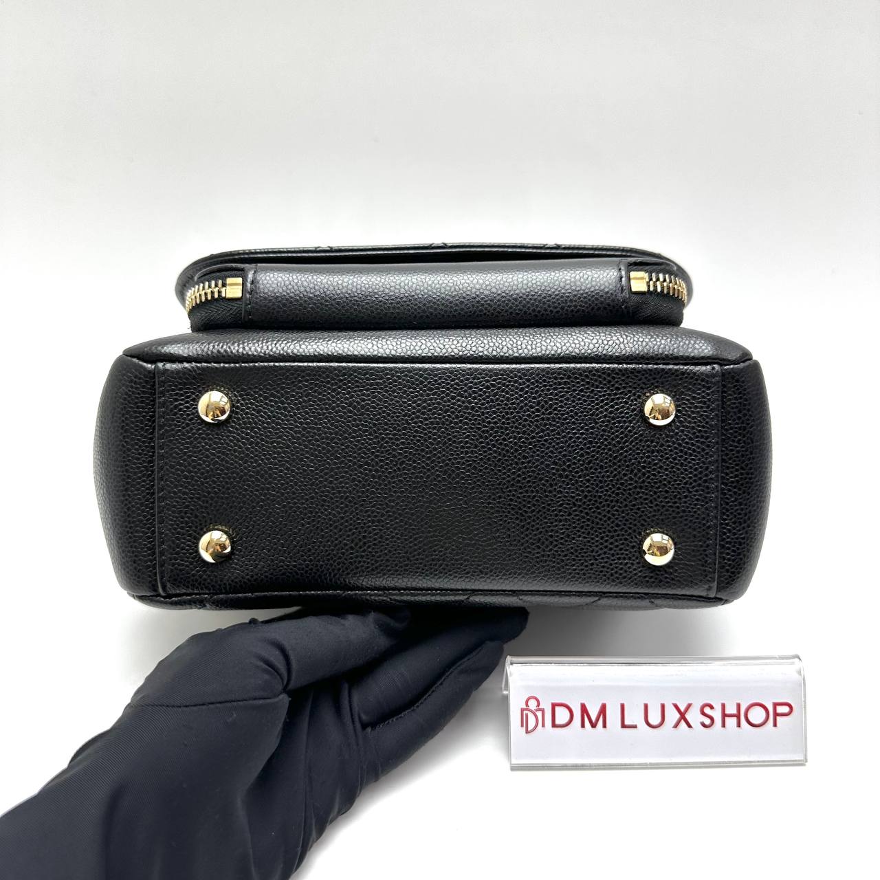 Chanel Black Caviar Small Business Affinity Flap Bag GHW (Serial 30, Y: 2020)