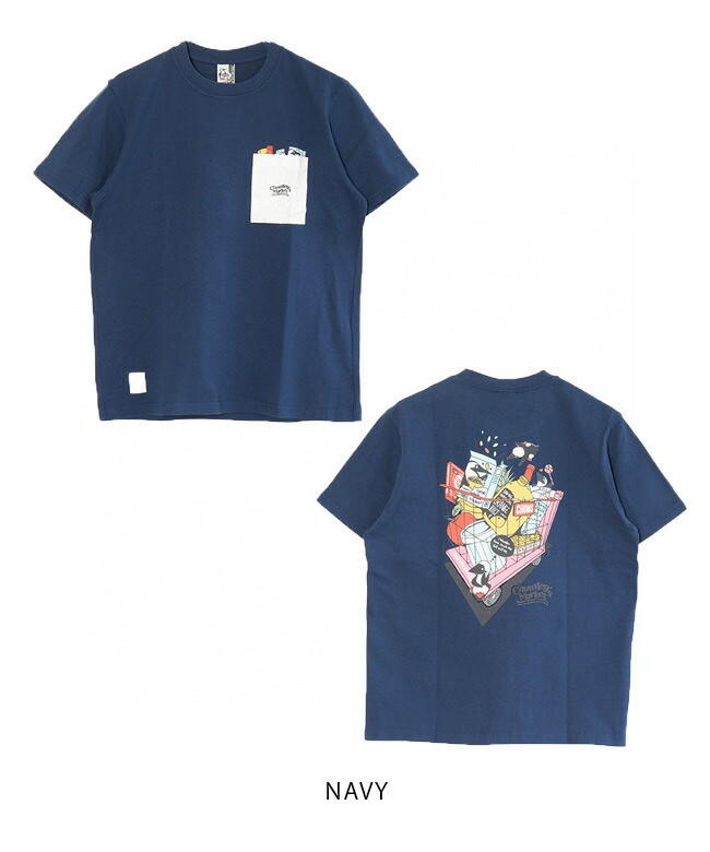 CUS購物車口袋TEE $139件,2件起$130件。