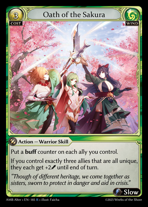 FOIL - Oath of the Sakura / AMB-Alter 185 (R)