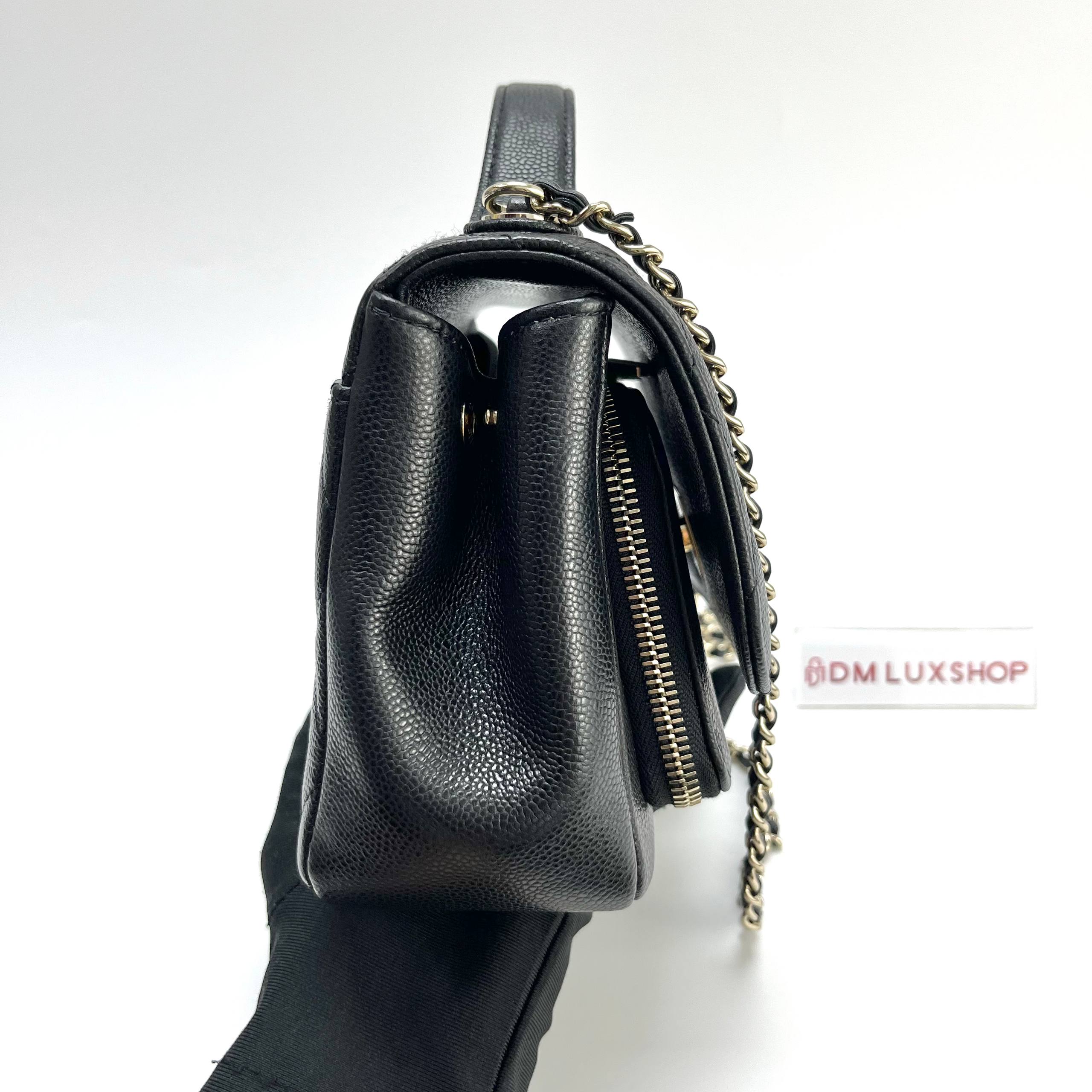 Chanel Black Caviar Business Affinity GHW (Microchip)