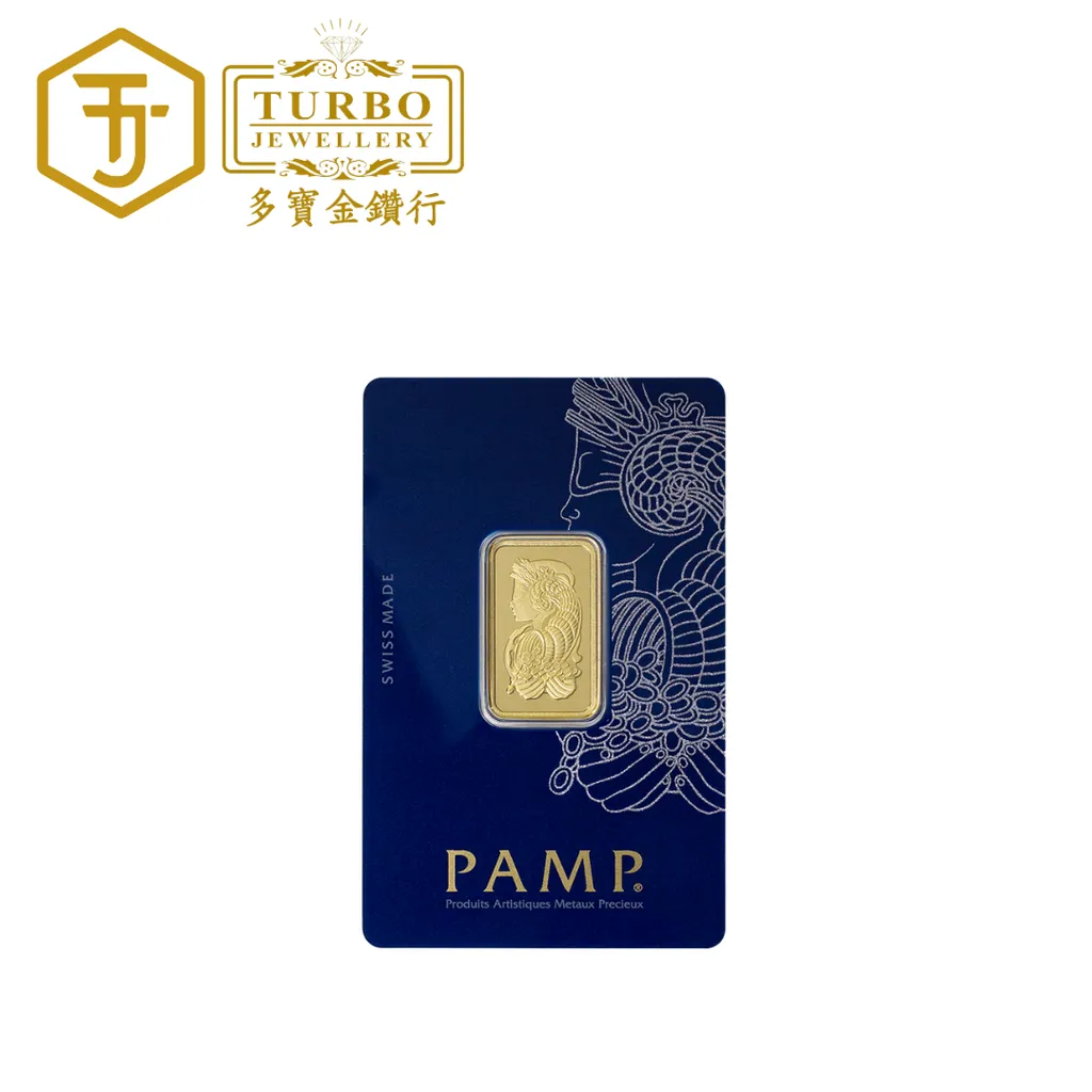 TURBO [10G] PAMP Lady Fortuna Gold Bar 9999Gold with Pendant Frame