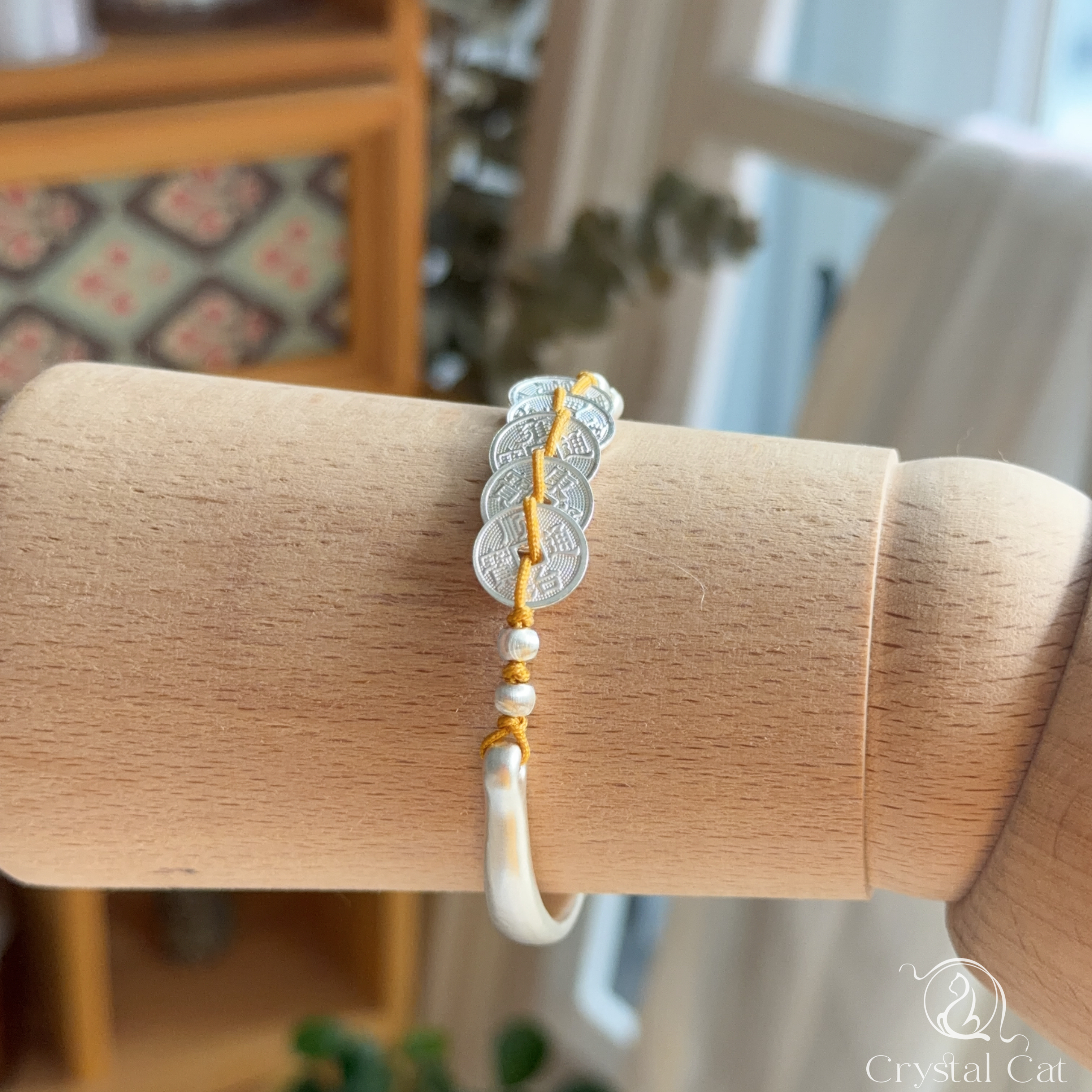  純銀五帝錢手鈪