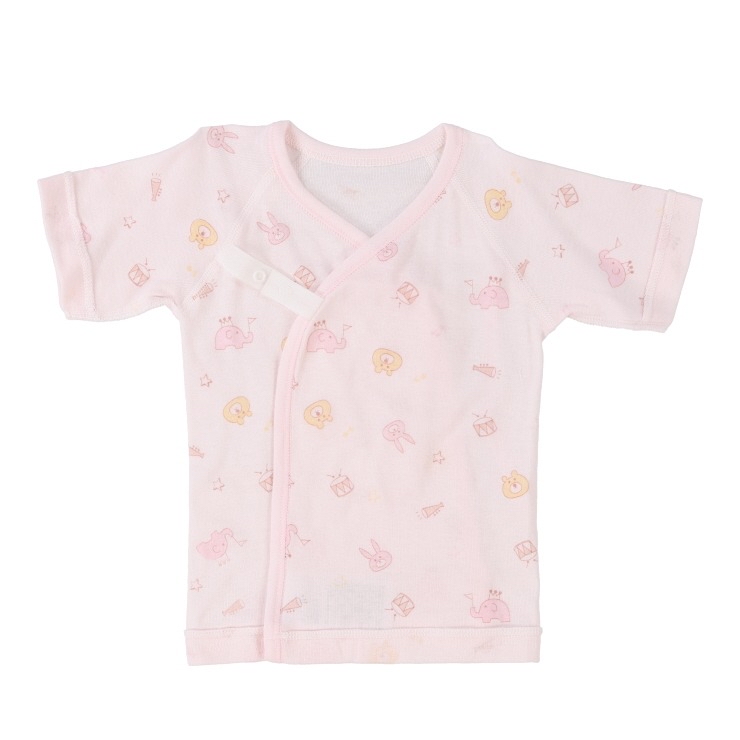 🇯🇵限量預訂 日本直送🇯🇵日本製粉紅色動物樂器印花新生兒純棉打底五件套