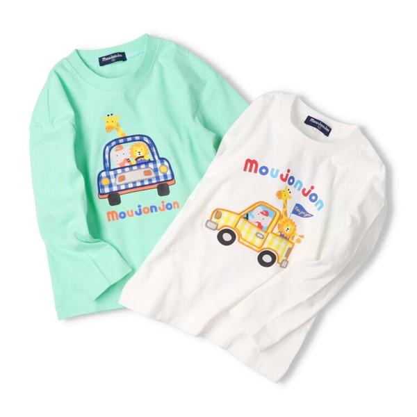 🆕【⭐訂購⭐】🌀 🇯🇵 日本直送 動物布貼刺繡印花長袖Tee［2款選］🌀 [ELAA-0222][260224]