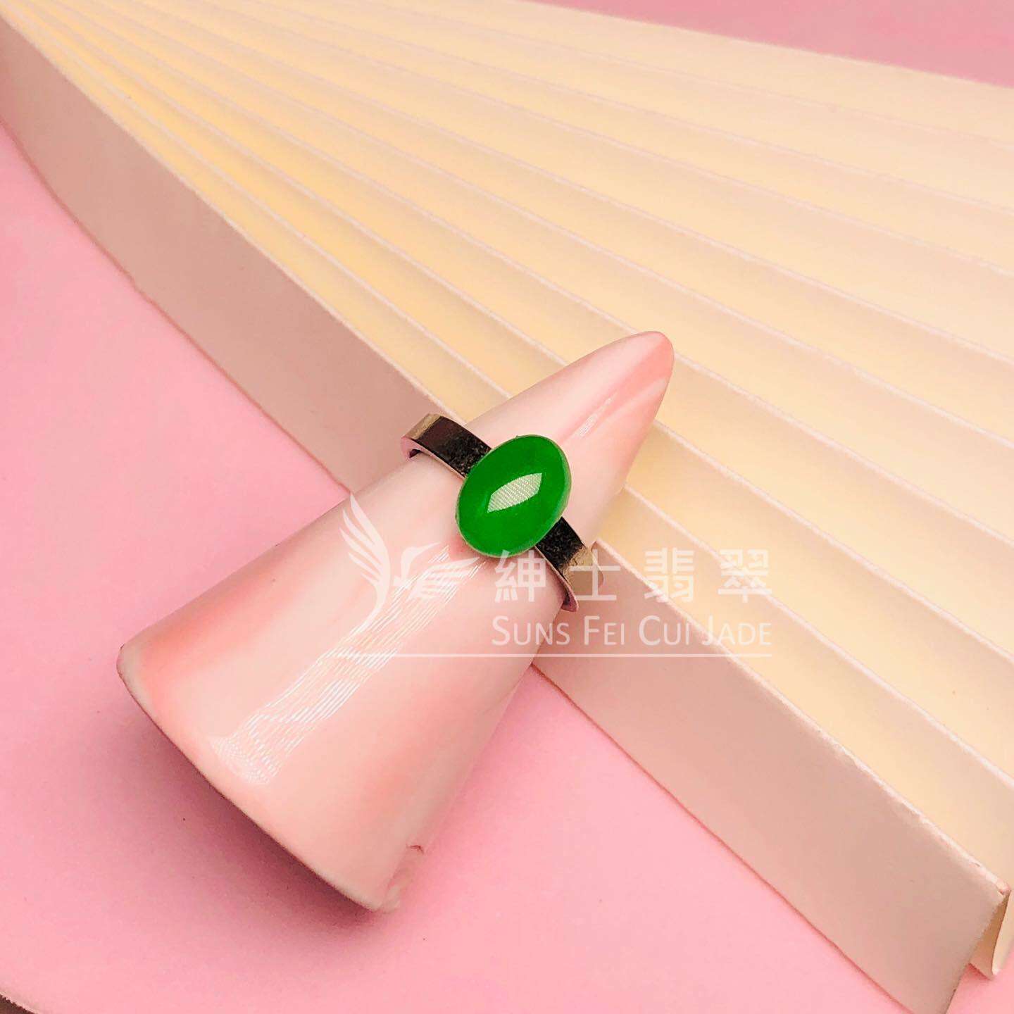 冰種滿綠蛋面 - 1