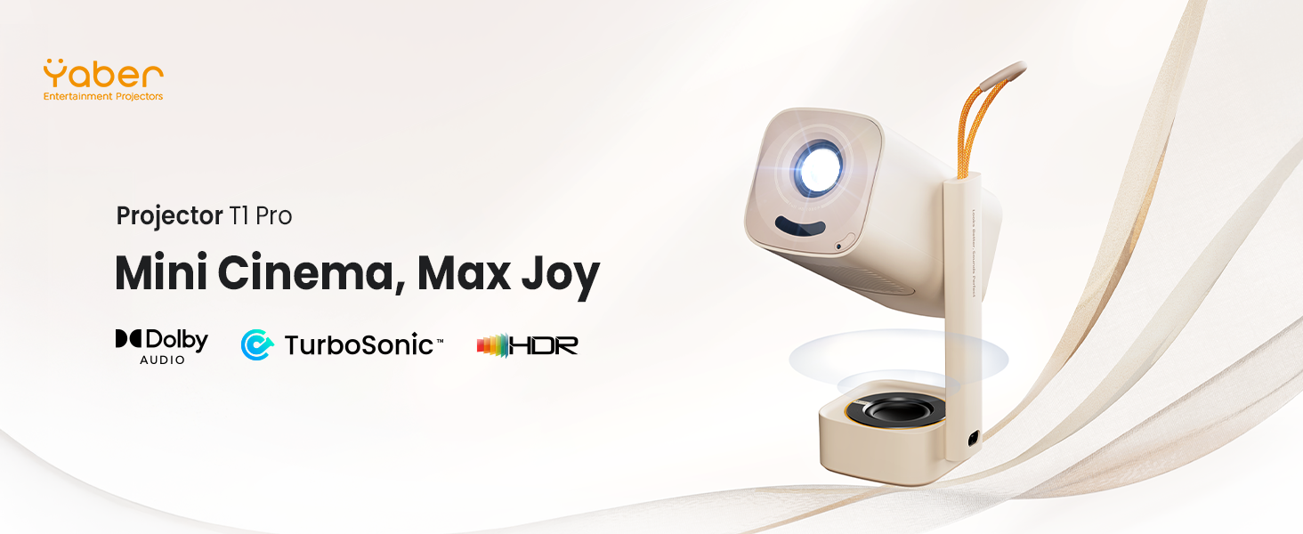 Yaber T1 Pro 超便攜180° 旋轉投影機