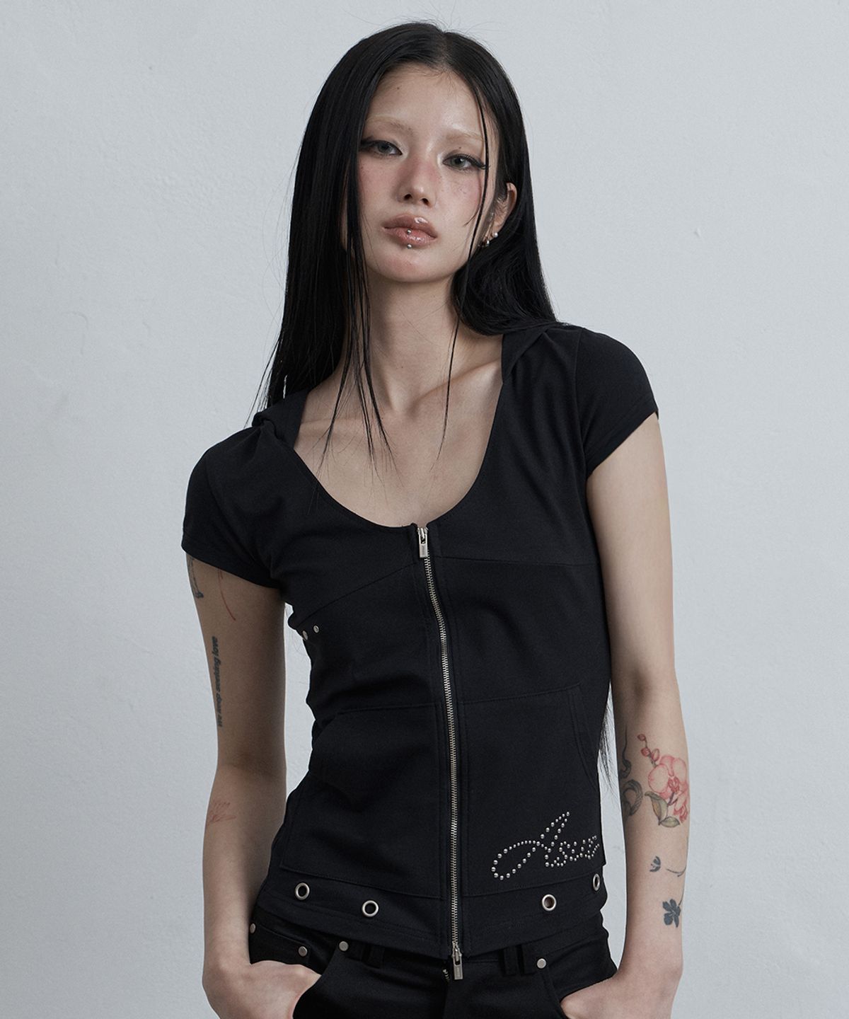 🇰🇷訂購｜asur 26SS｜Incision Broad Hooded Zip-up 3色