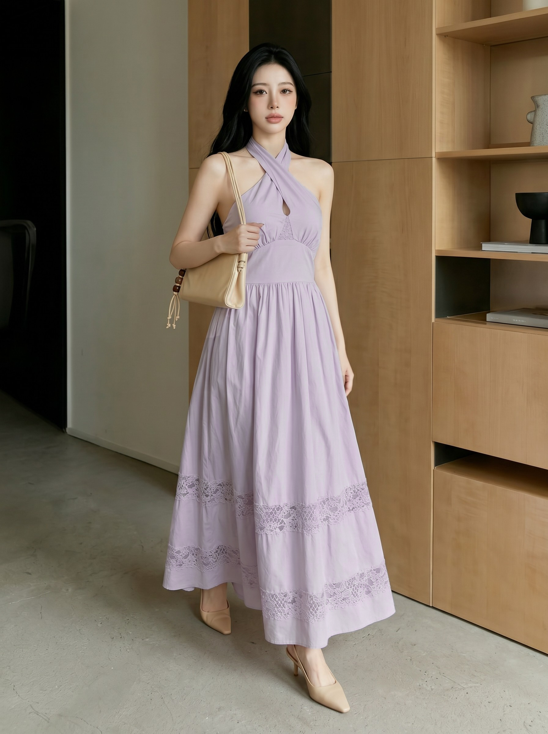 Soft Muse Flow Midi Dress M209