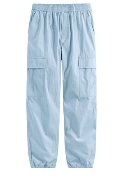 輕便工裝束口褲-女