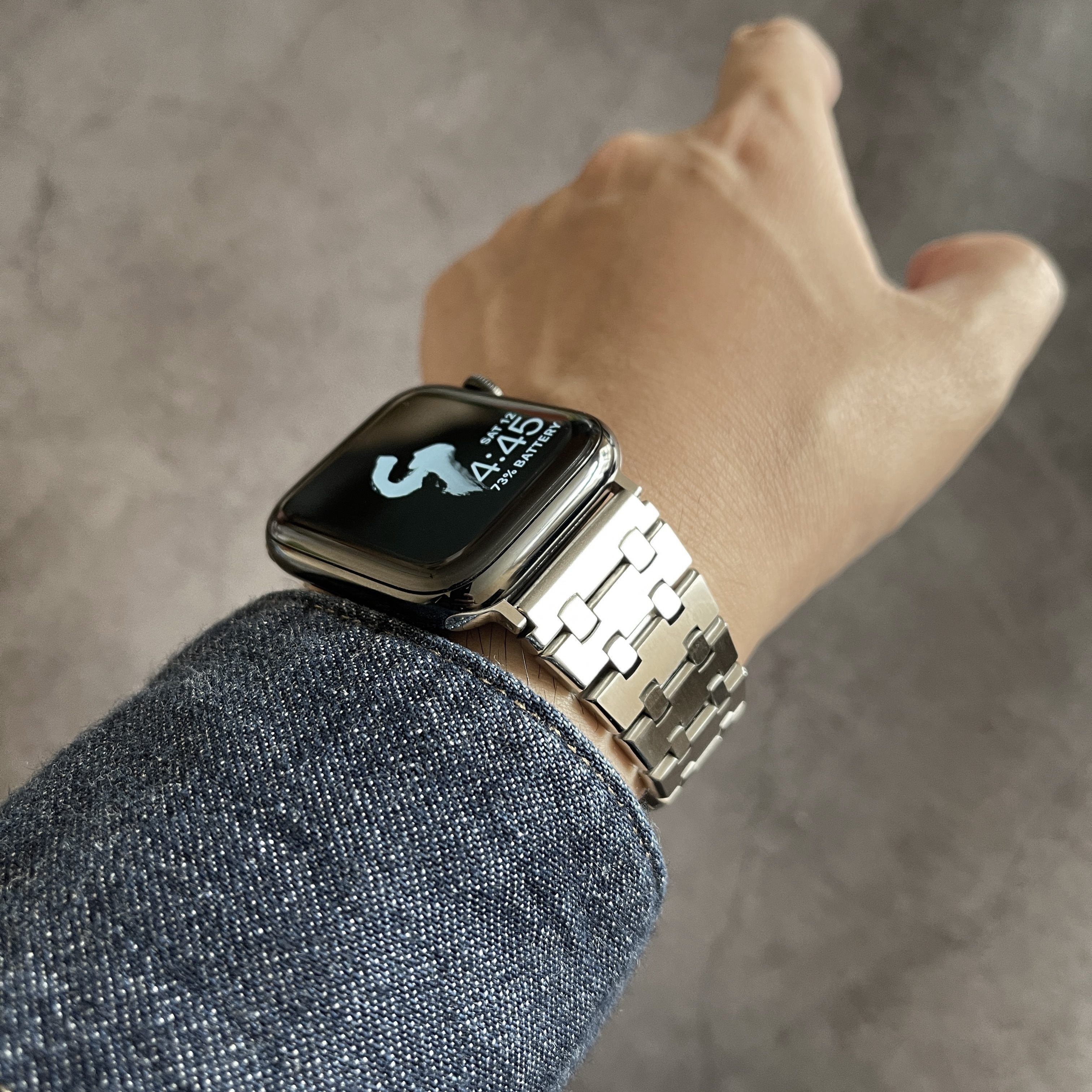 Iwatch silver online strap