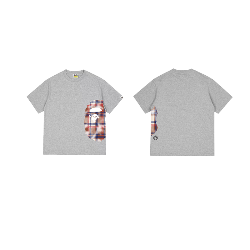 Bape Check Big Ape Head Tee