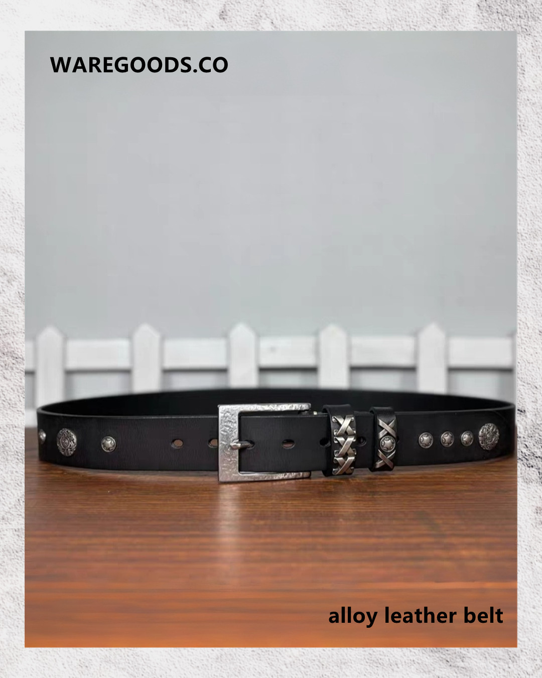 W201不銹鋼釦鉚釘牛皮皮帶