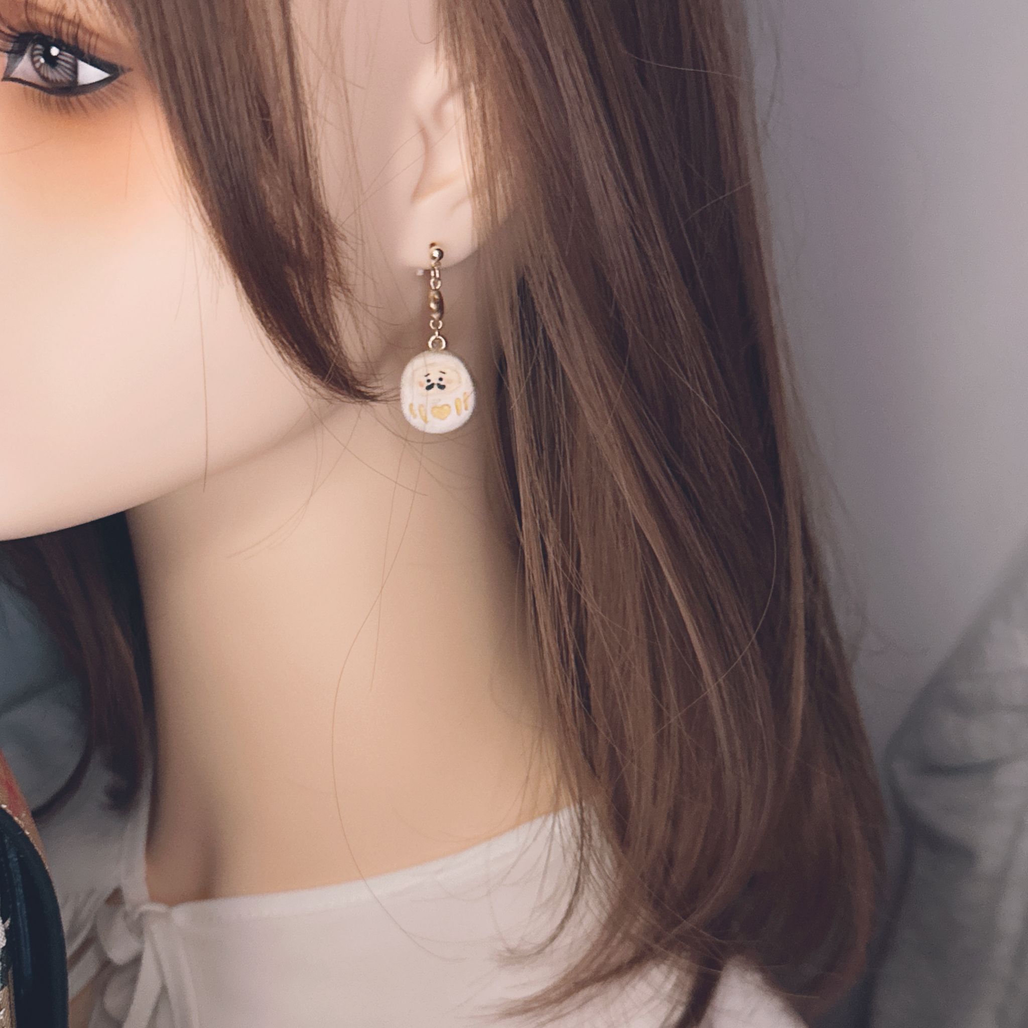 手繪 笑顏小達摩 黑白達摩/光耀藍