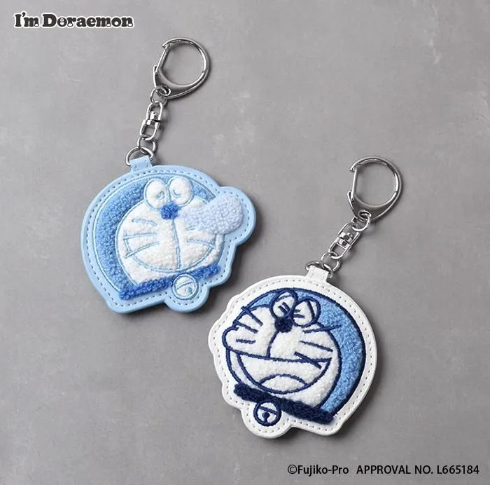 [訂購] 多啦A夢鎖匙扣 毛絨絨 (訓教 / 笑呵呵圖案)