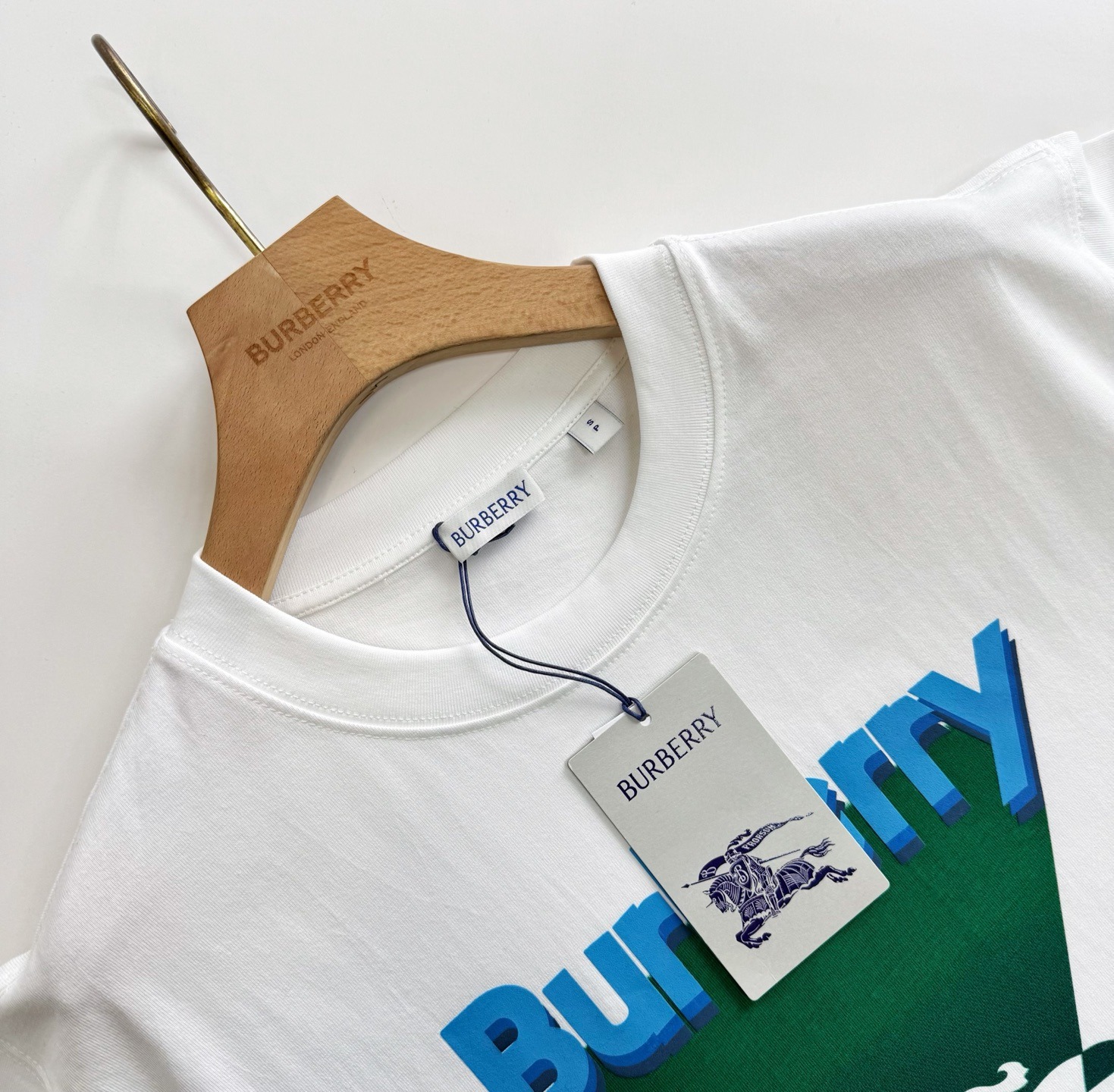 【原單】BURBERRY EKD Cotton T-shirt 戰馬騎士印花短袖Tee