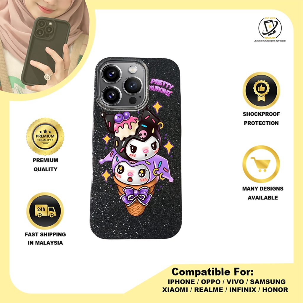 BLING CASE PHONE FOR IPHONE - DESIGN KUROMI A