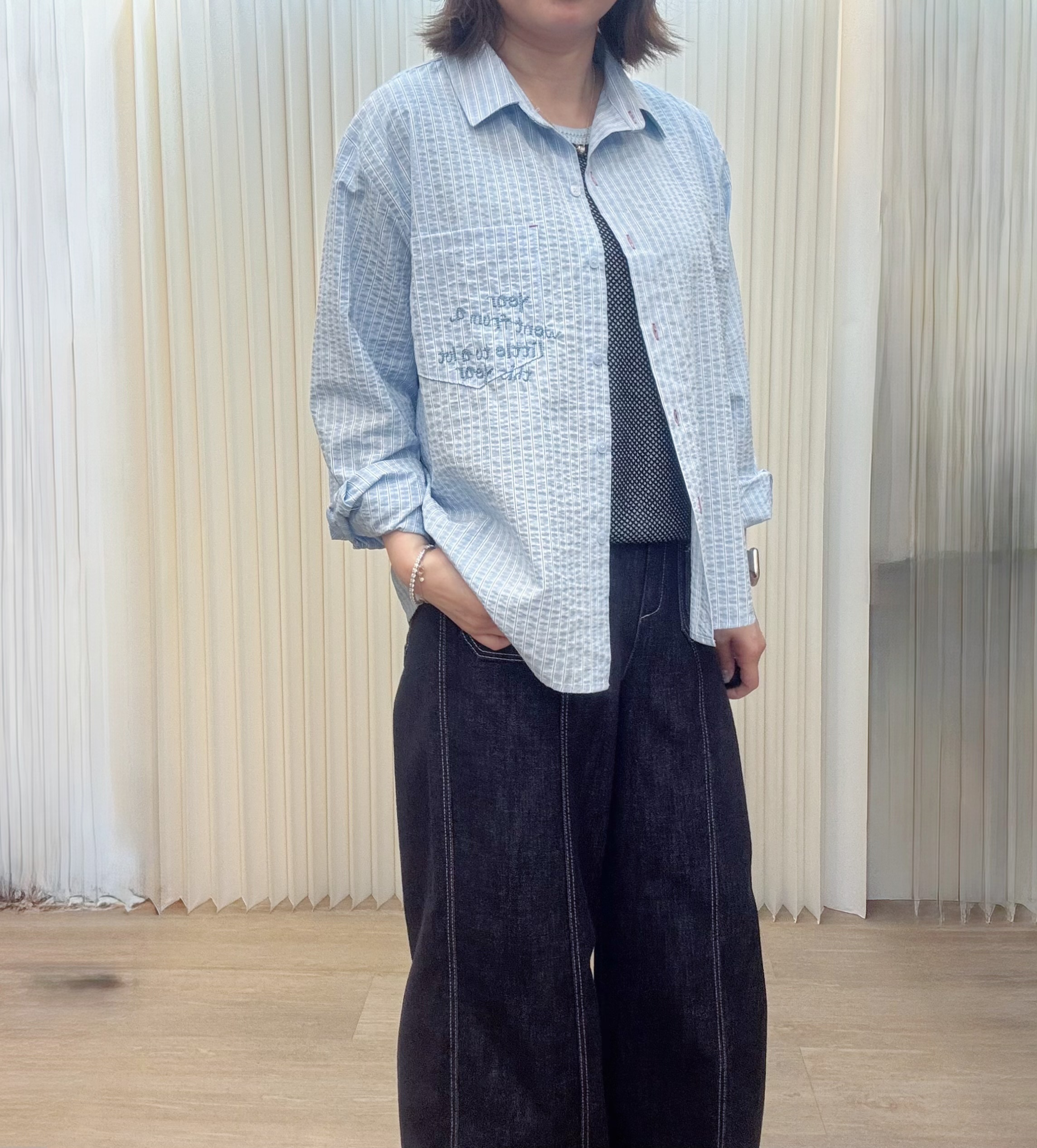 韓國免燙條子恤 M517 03no16300