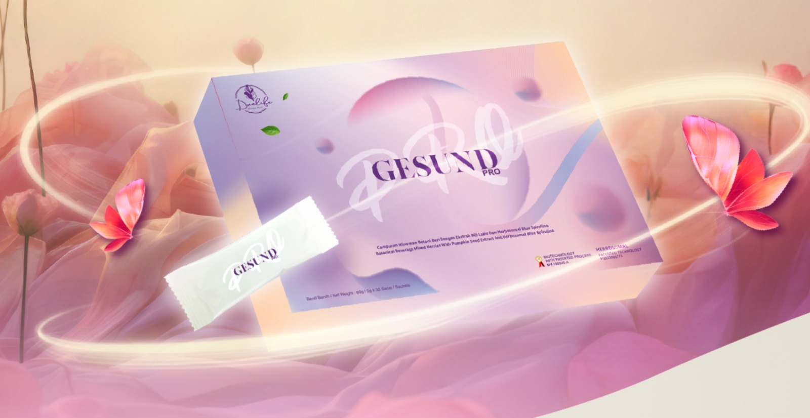 Gesund Pro Botanical Beverage Mixed Berries with Pumpkin Seed Extract