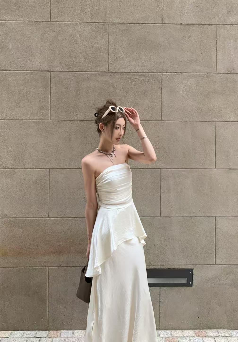 ST288奢简抹胸套装