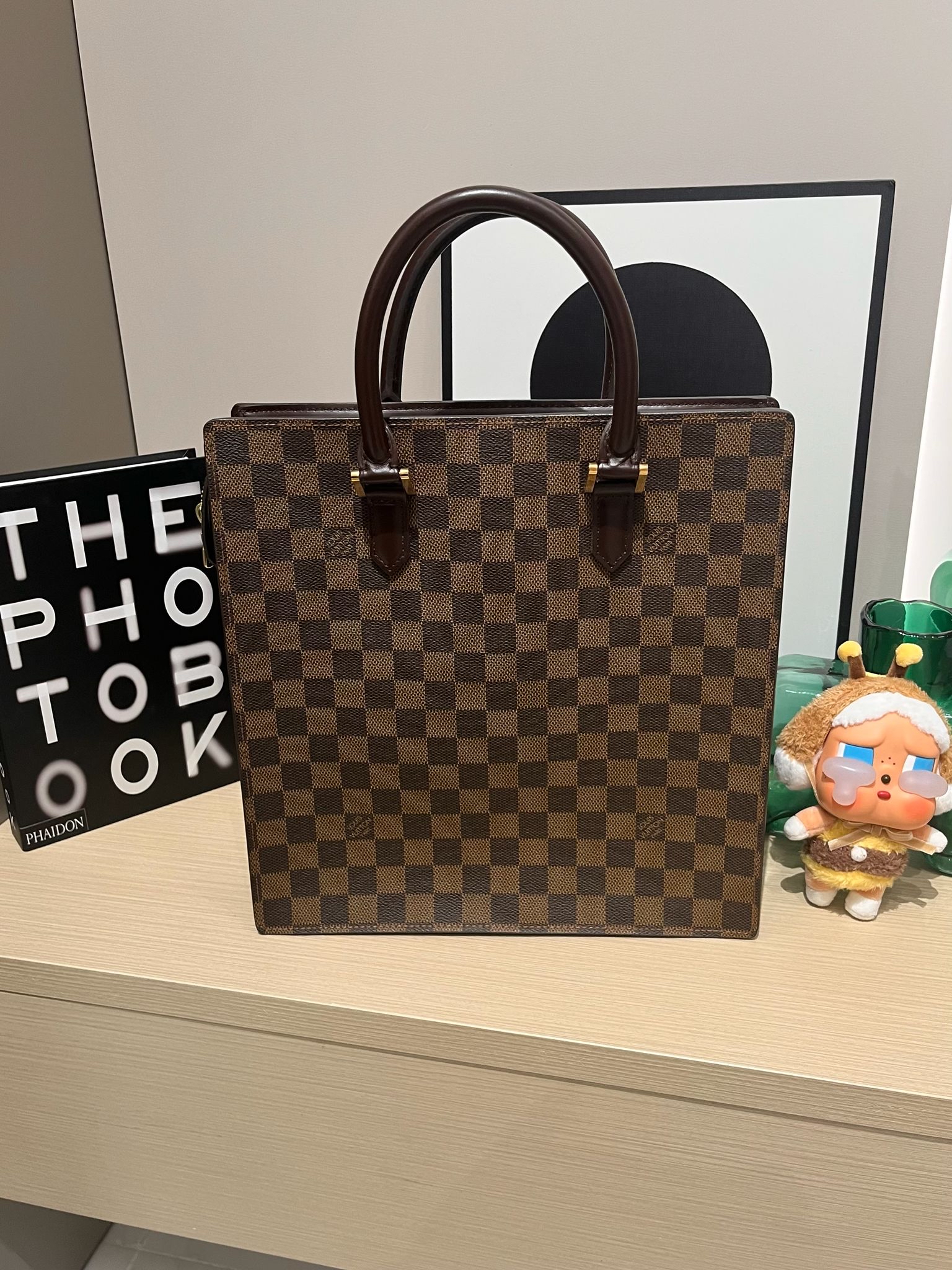 Lv sac plat 琴譜包 100%Authentic ,98%new✅dust bag