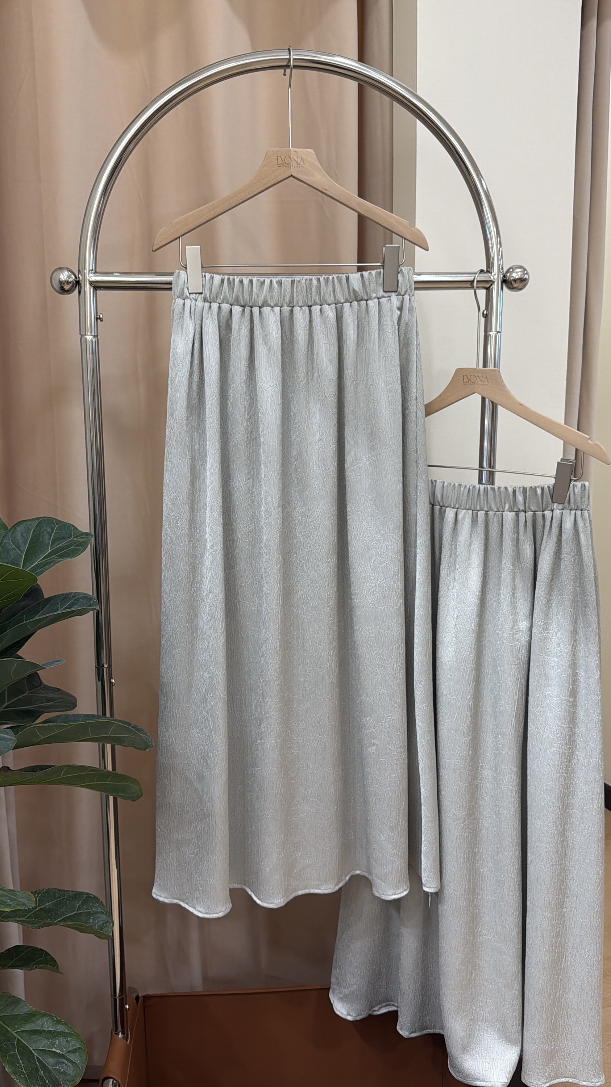 DK819 丝绸半身长裙