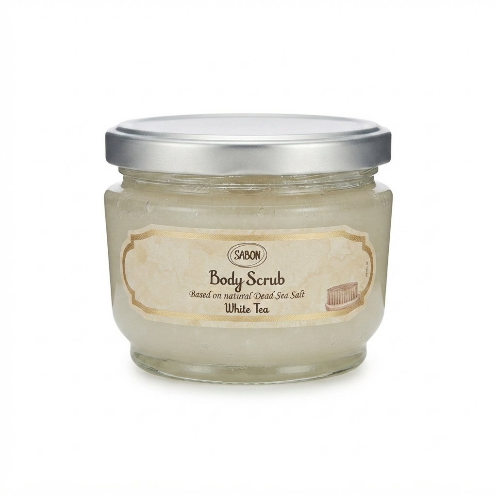 SABON 身體磨砂膏 白茶320g