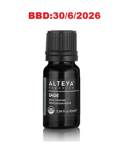 臨期清貨: Alteya - 保加利亞有機鼠尾草精油Sage Essential Oil 10ml (EXP.30/6/2026) 淨化空間