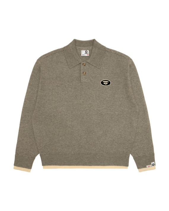 AAPE Moonface knit polo sweatshirt (E335XXR)