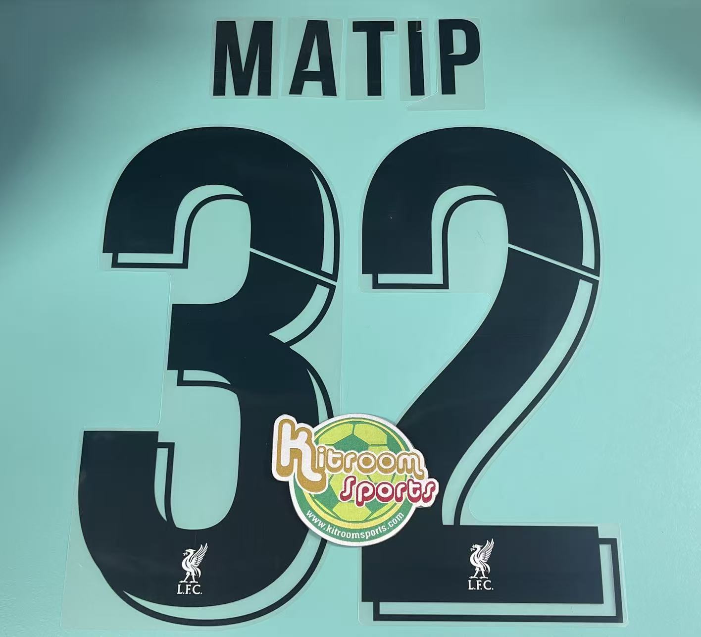 2017-18 Liverpool Away UCL Nameset #32 MATIP
