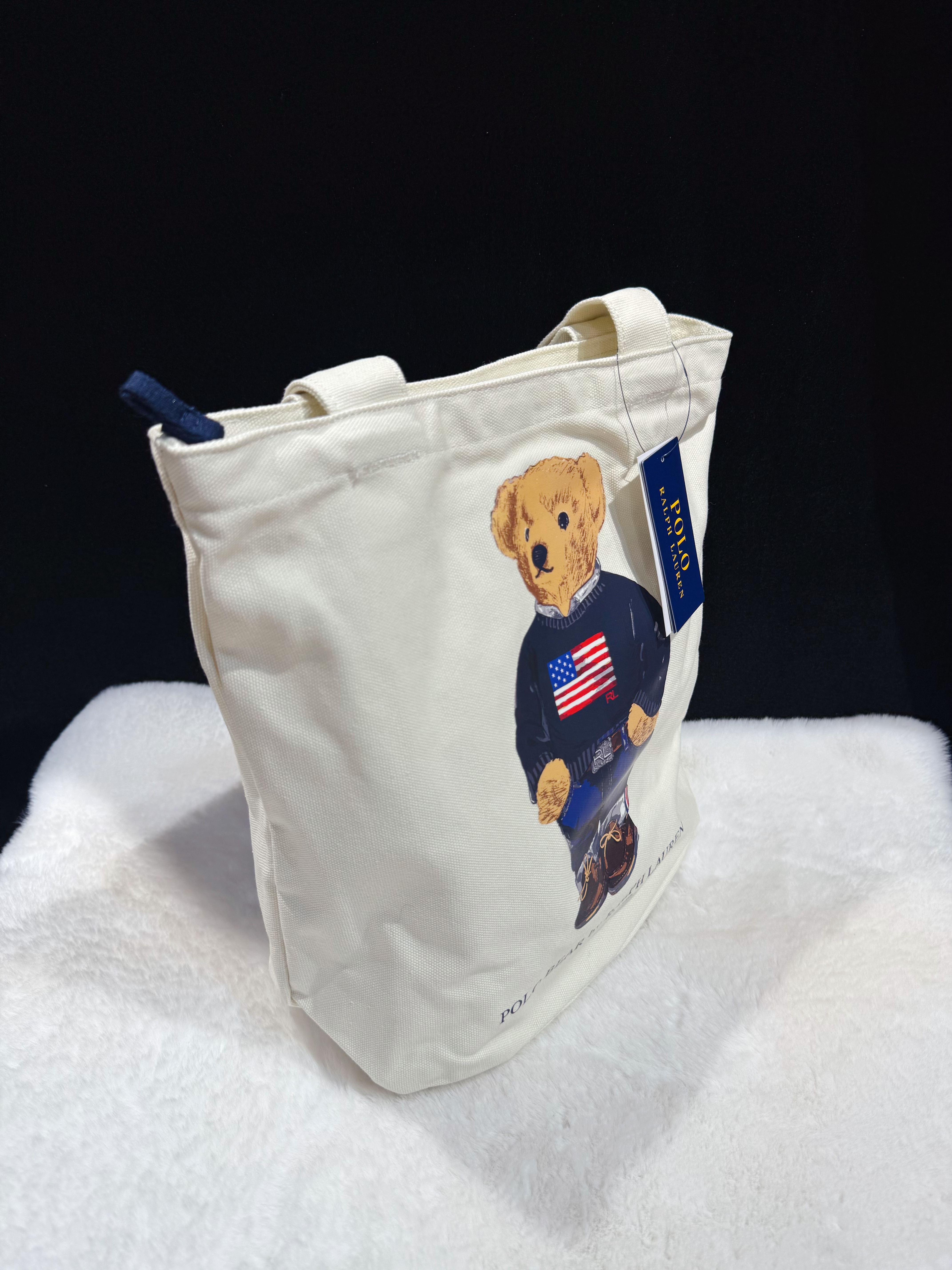 Polo shopping bag bear/w