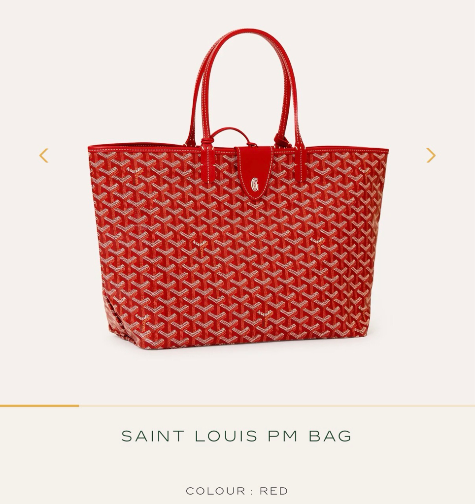 Goyard Saint Louis PM Bag (新款附包夾）