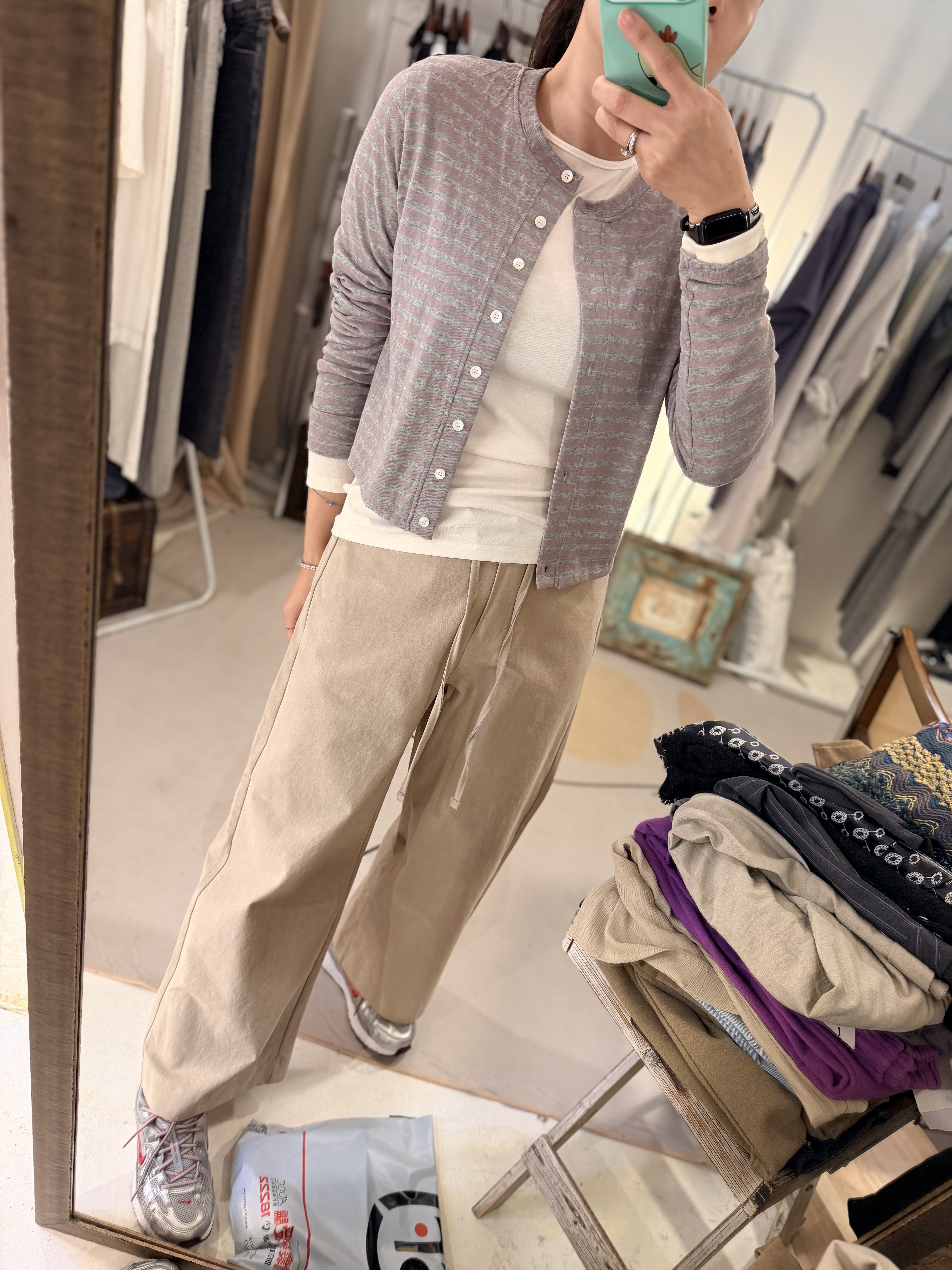 Stripe cardigan