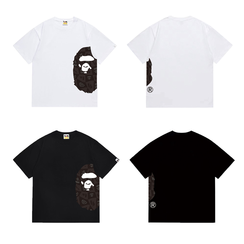 Bape Distortion Side Big Ape Head Tee