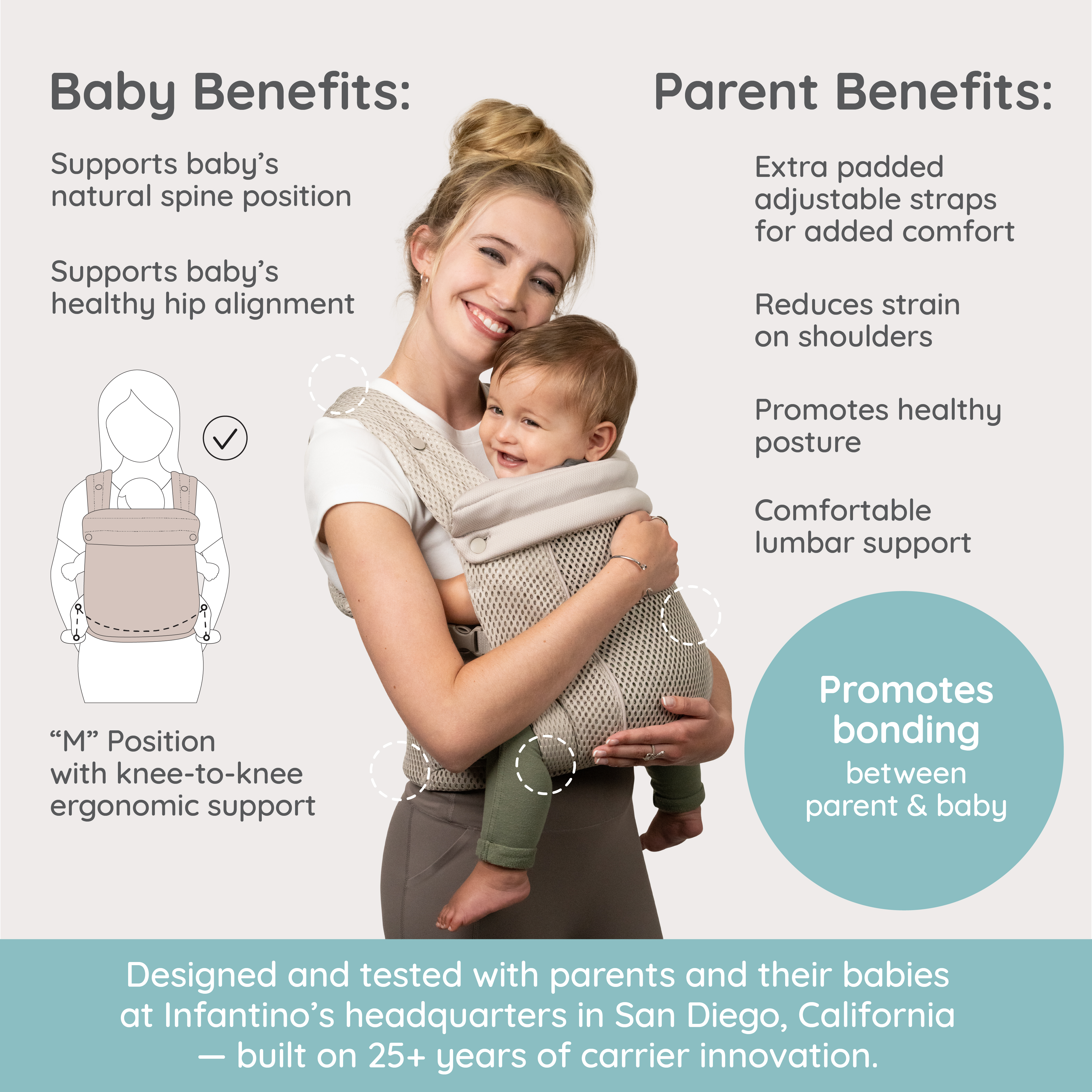 Honey Blossom 透氣揹帶　Honey Blossom Airy Baby Carrier