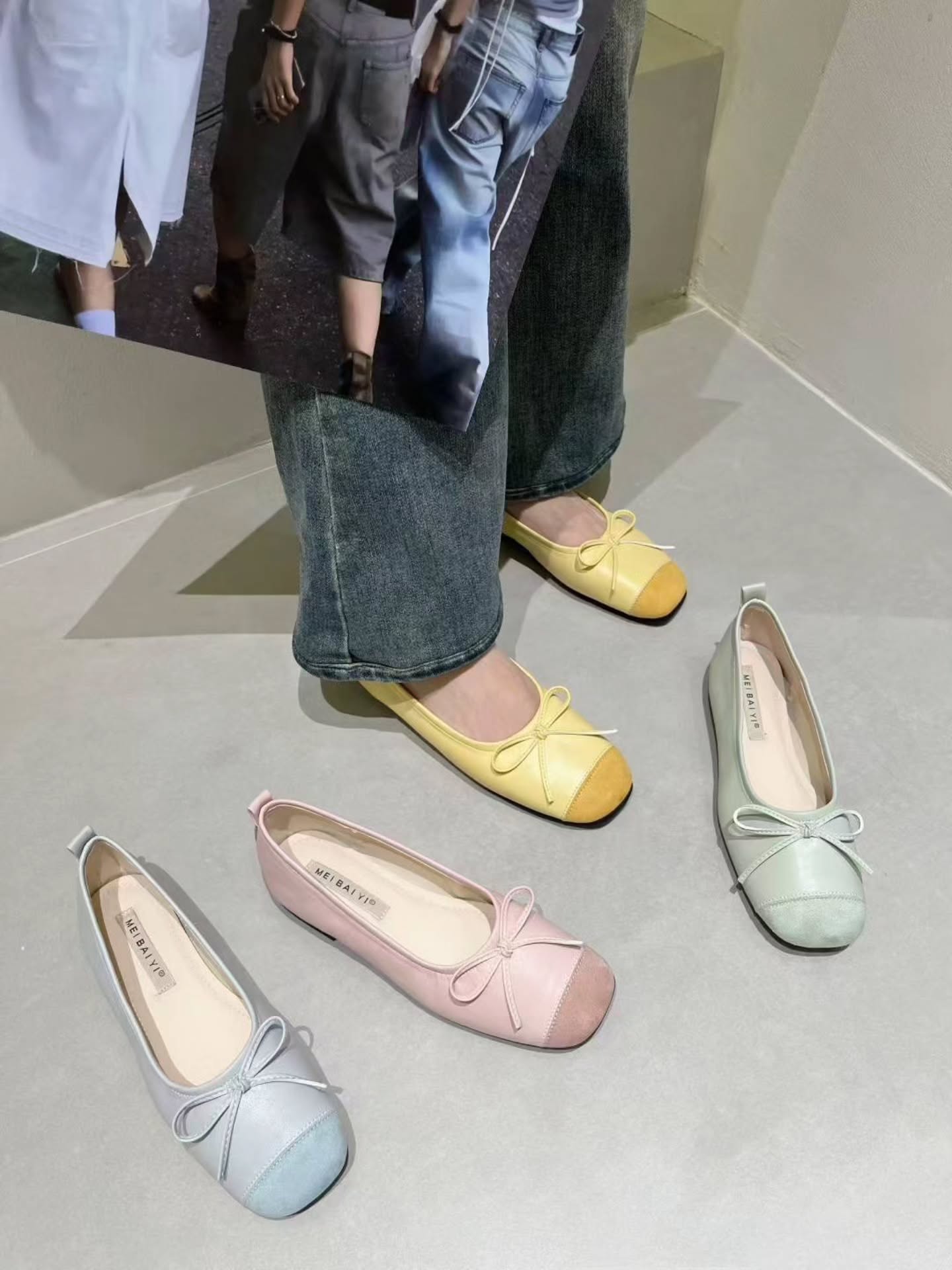 6638-76 拼接芭蕾单鞋 🇨🇳