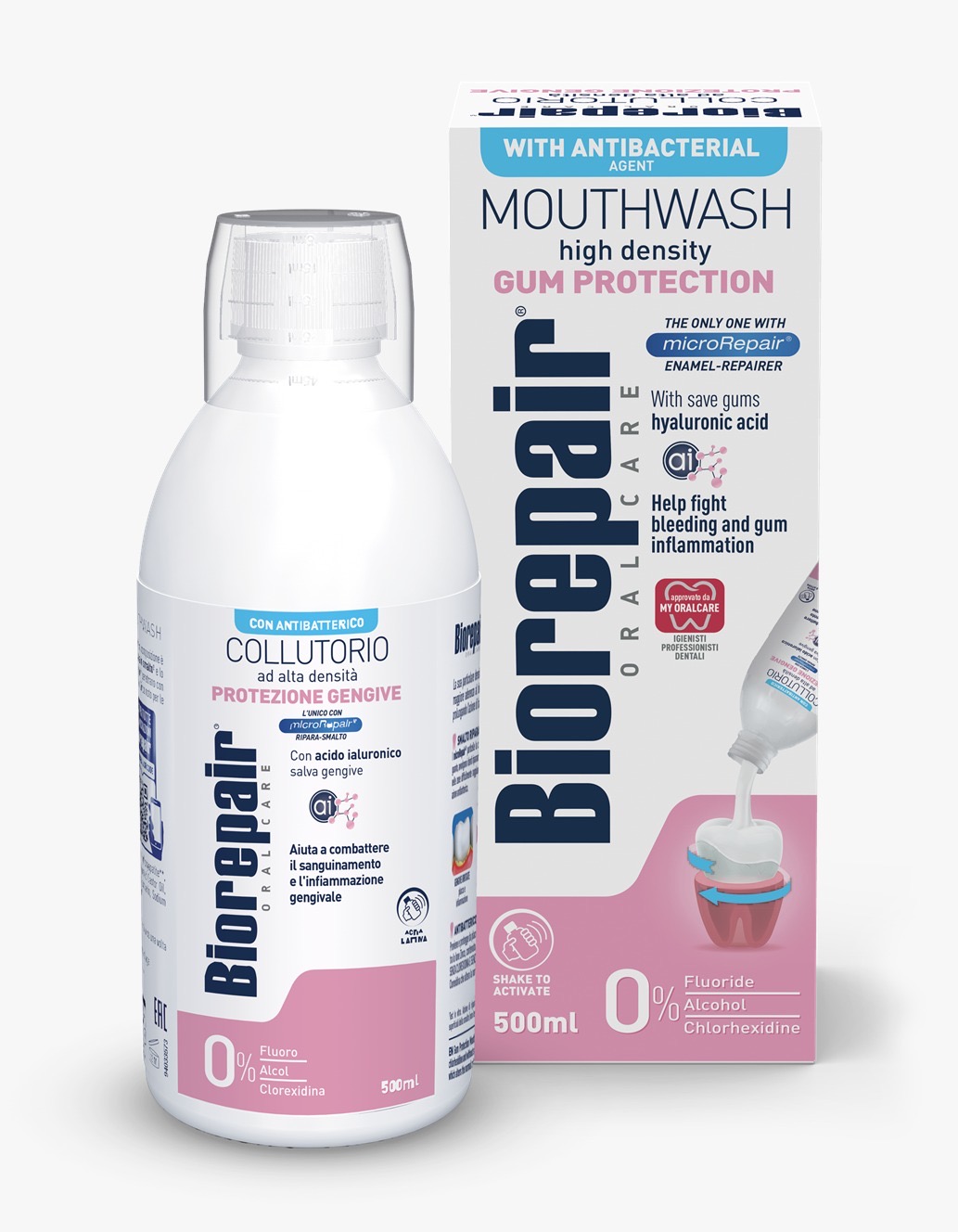 BIOREPAIR MOUTHWASH貝利達無酒精牙齦專業漱口水 500ml