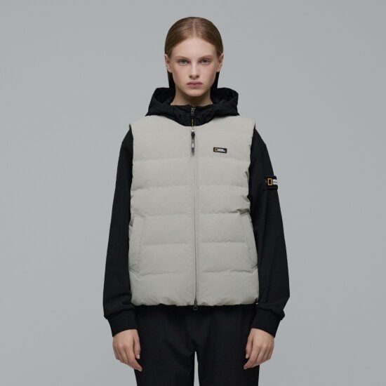 [減價優惠][NATIONAL GEOGRAPHIC] Women's Heron U-Neck Lightweight Goose-Down Vest (2色)