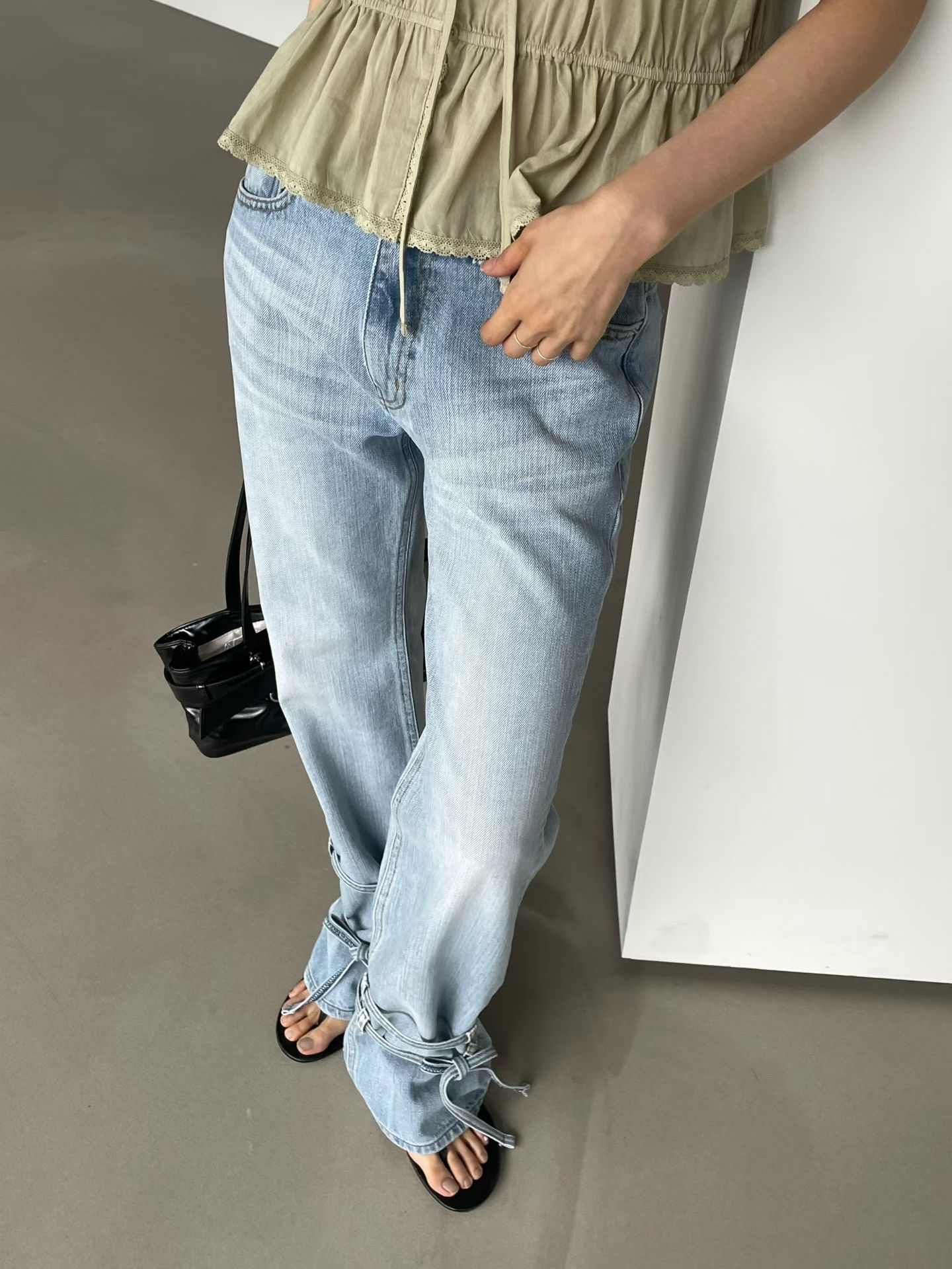東大門女裝Find | ribbon denim 
