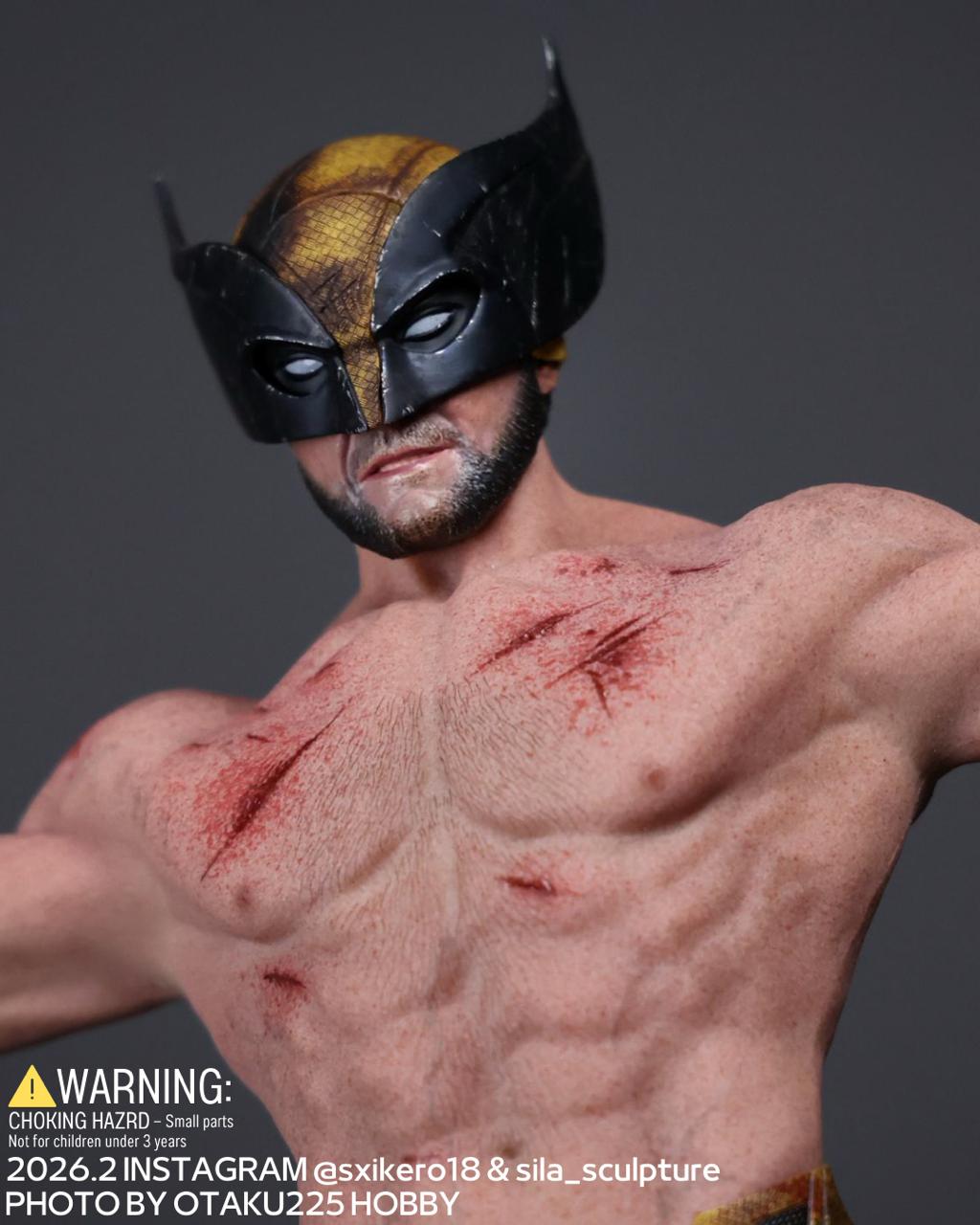 狼人戰損半面具頭雕 Wolverine Half Masked Head Sculpt project