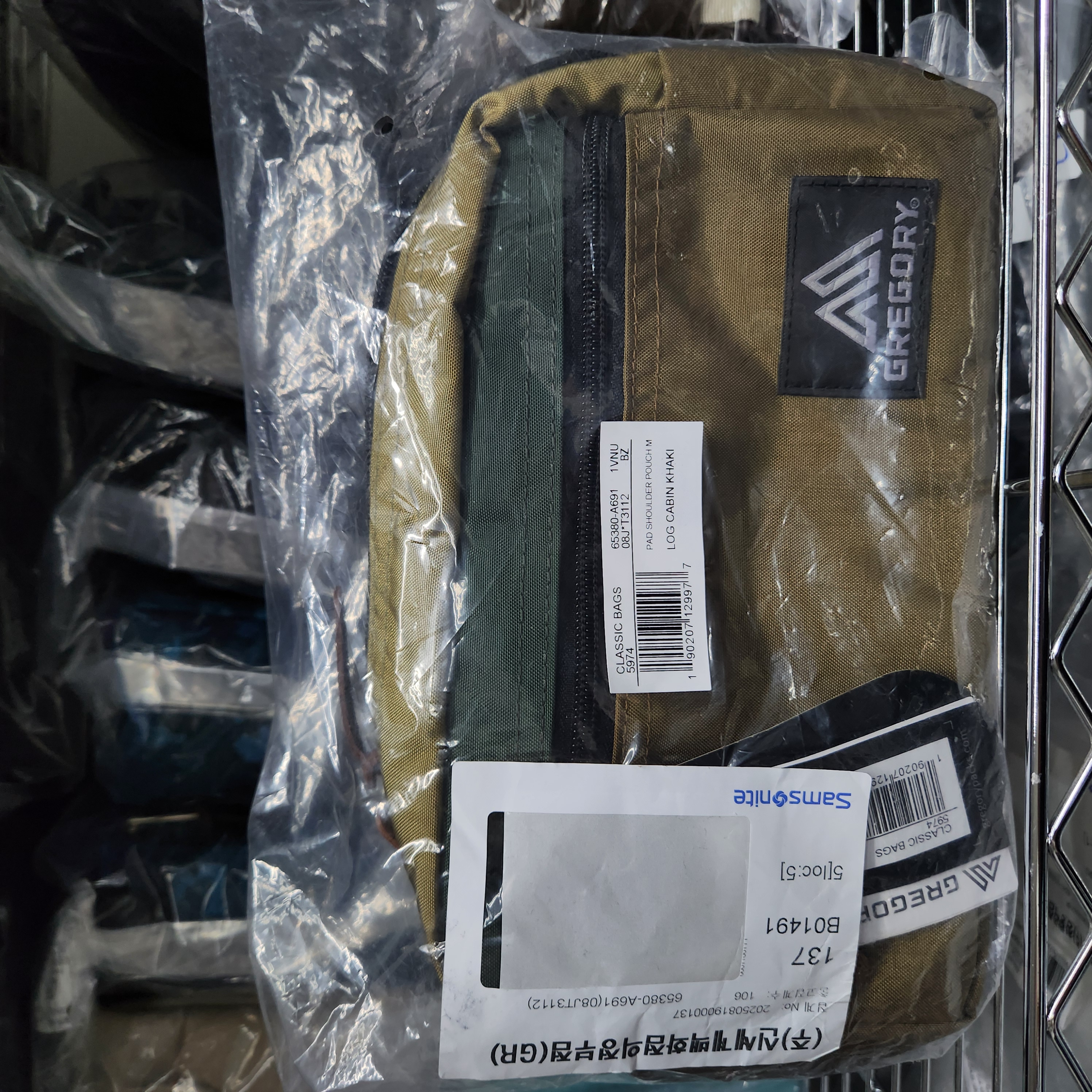 【現貨】GREGORY PADDED SHOULDER POUCH M BLUE DENIM【現貨36小時內寄出】