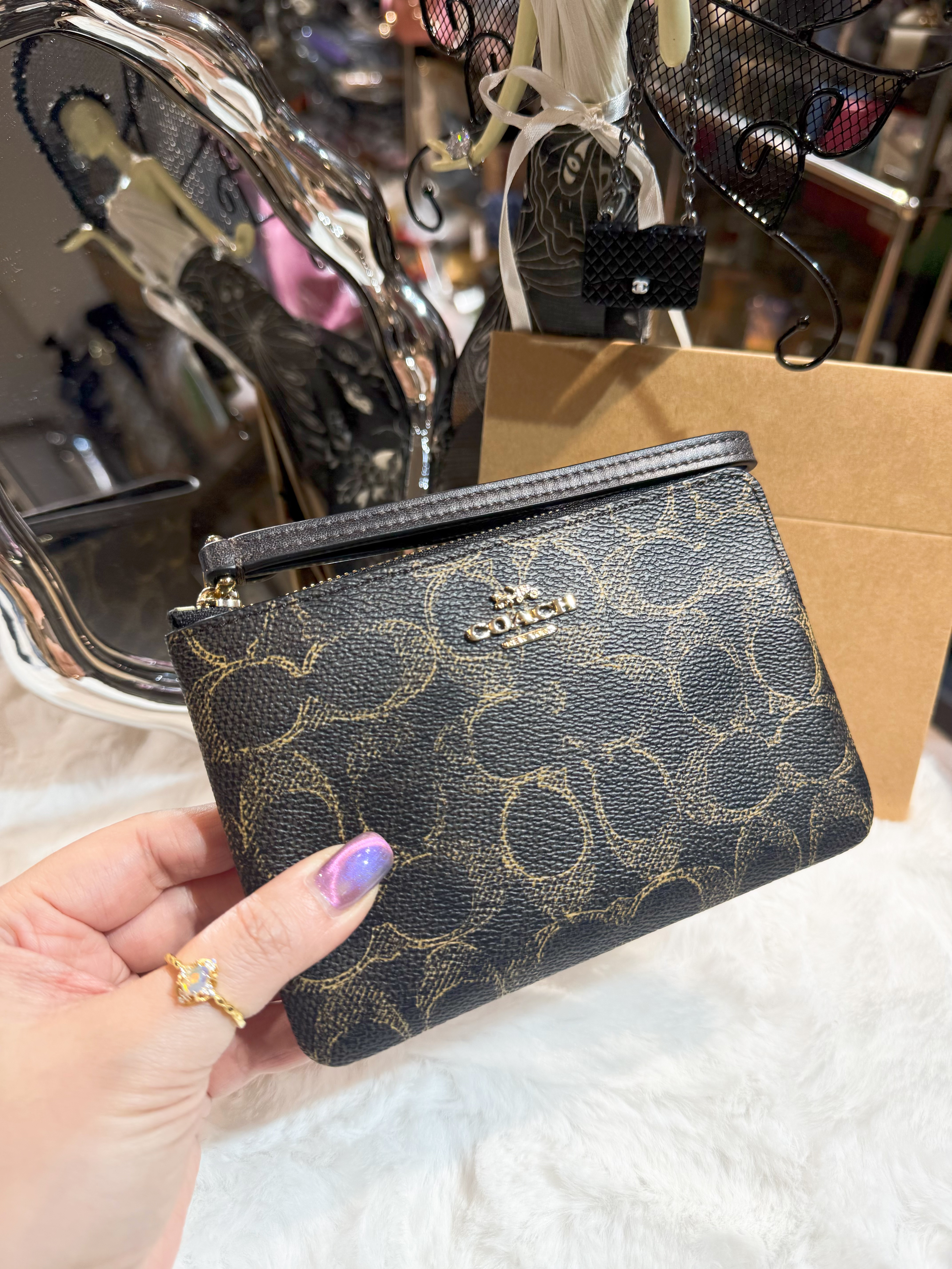 Coach wristler blk gold/m