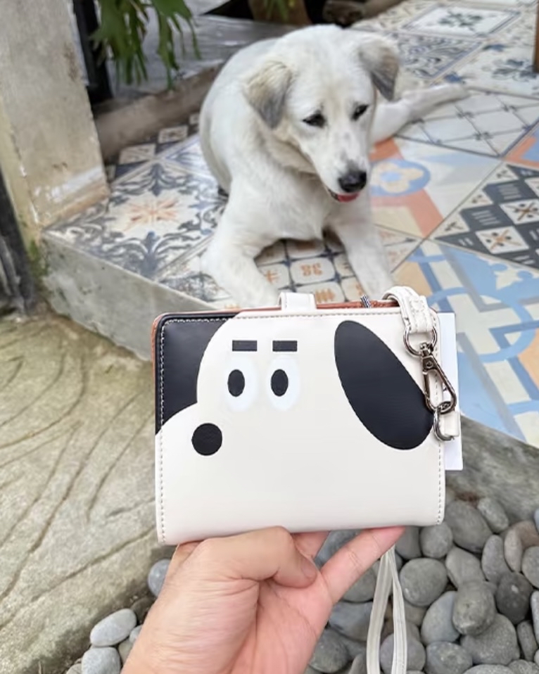 奶油小狗旅行護照包