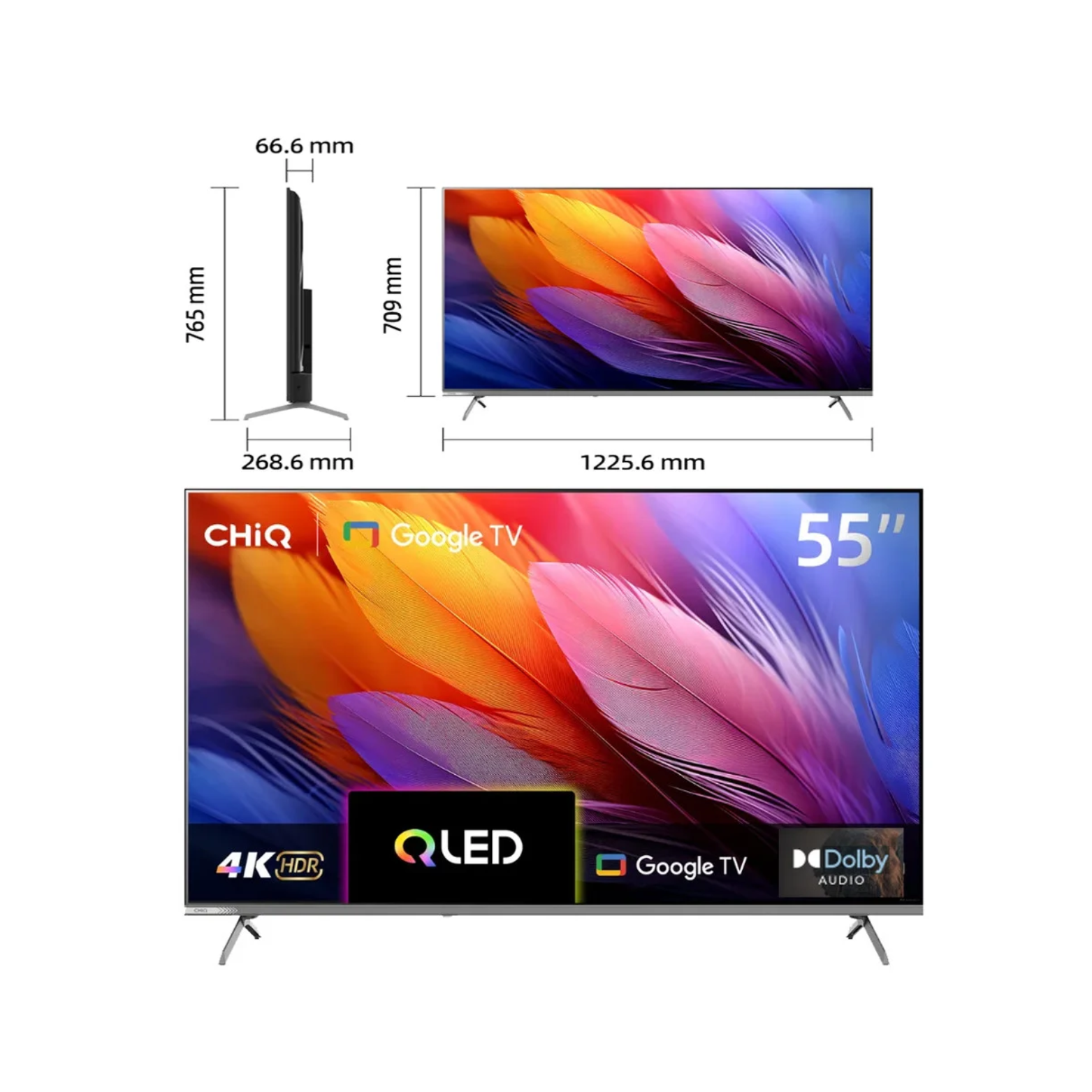 CHiQ U55QM9 55 Inch 4K QLED Google TV