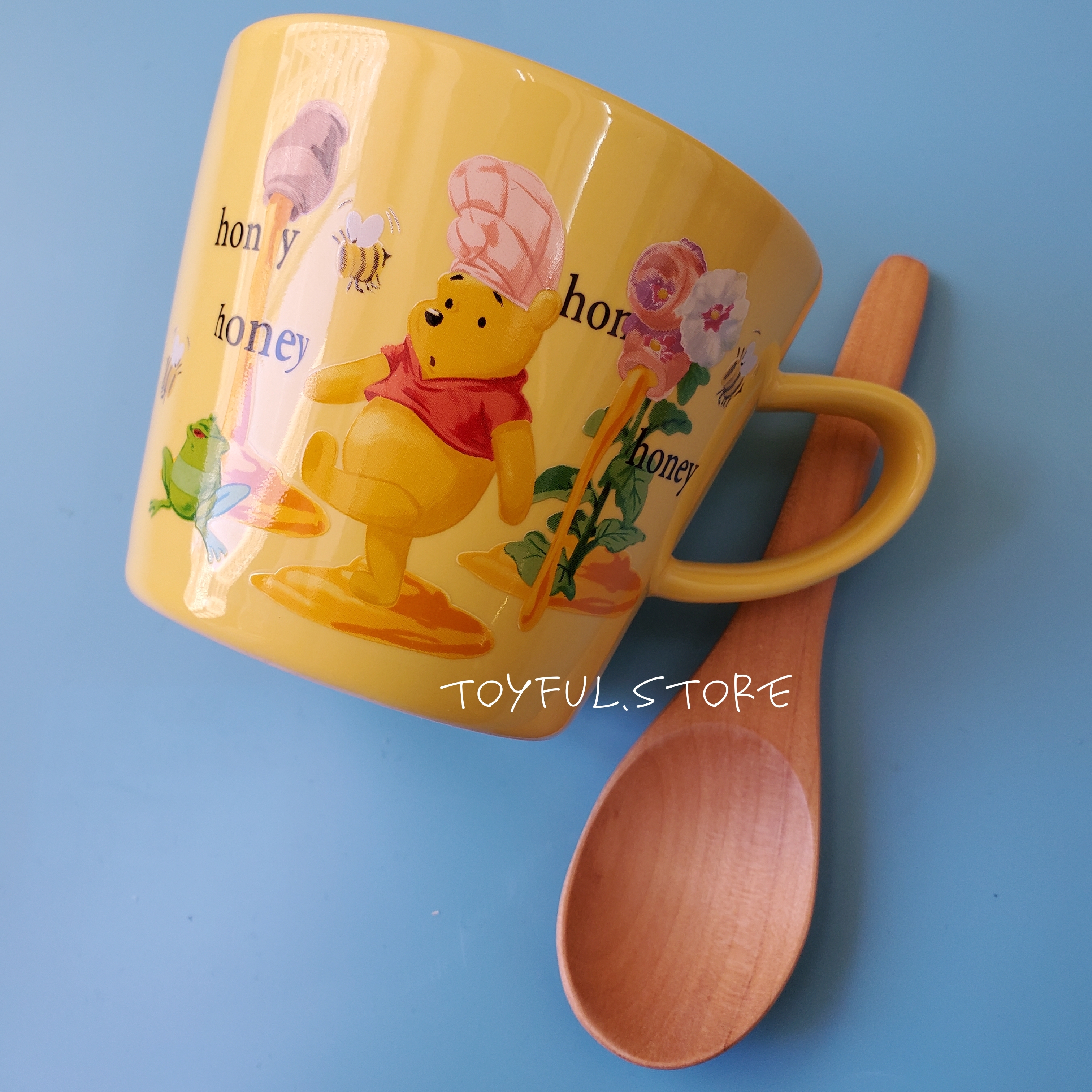 [現貨] [DS] 小熊維尼瓷杯連匙羹 {TF021721}